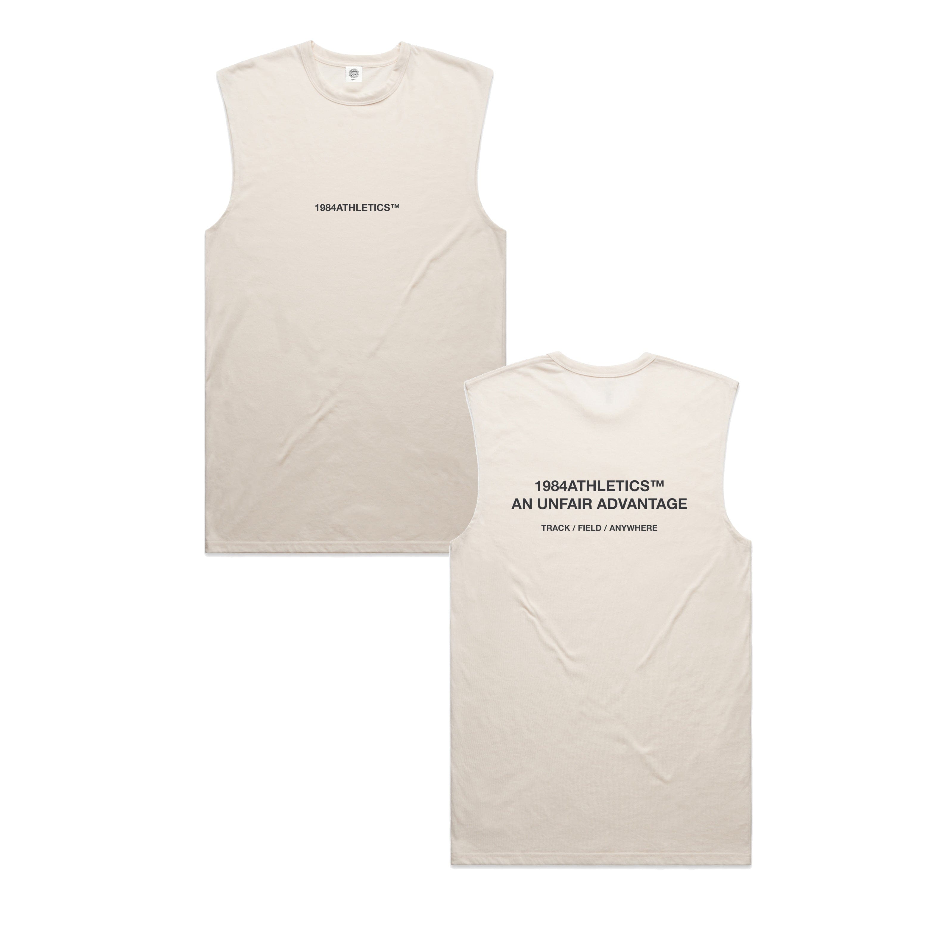 Vice 84 Athletics Active Tank - Ecru