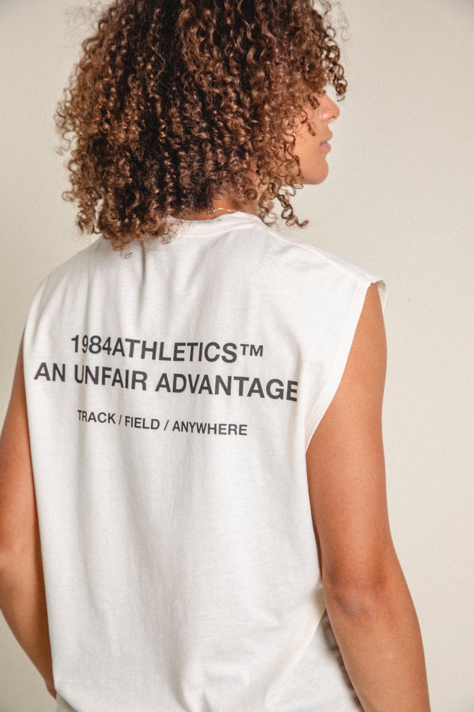Vice 84 Athletics Active Tank - Ecru