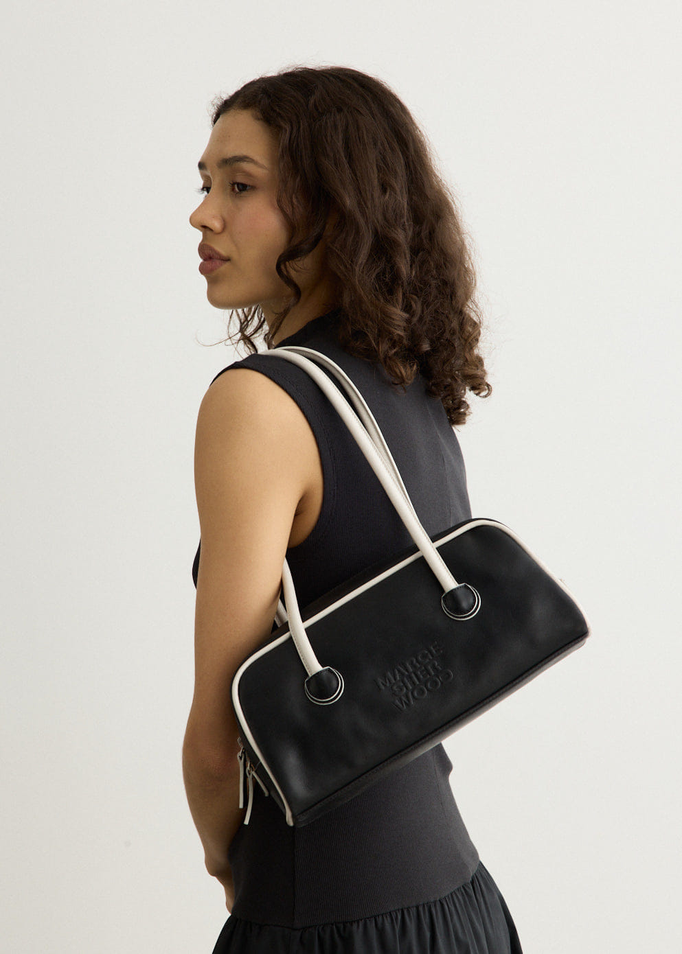 Margesherwood Soft Baguette Bag With Piping