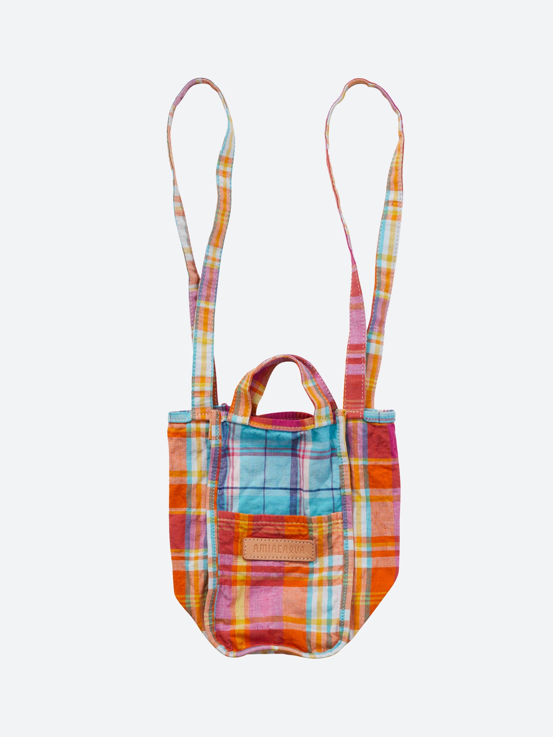 Amiacalva Small Mixed Plaid Easy Bag