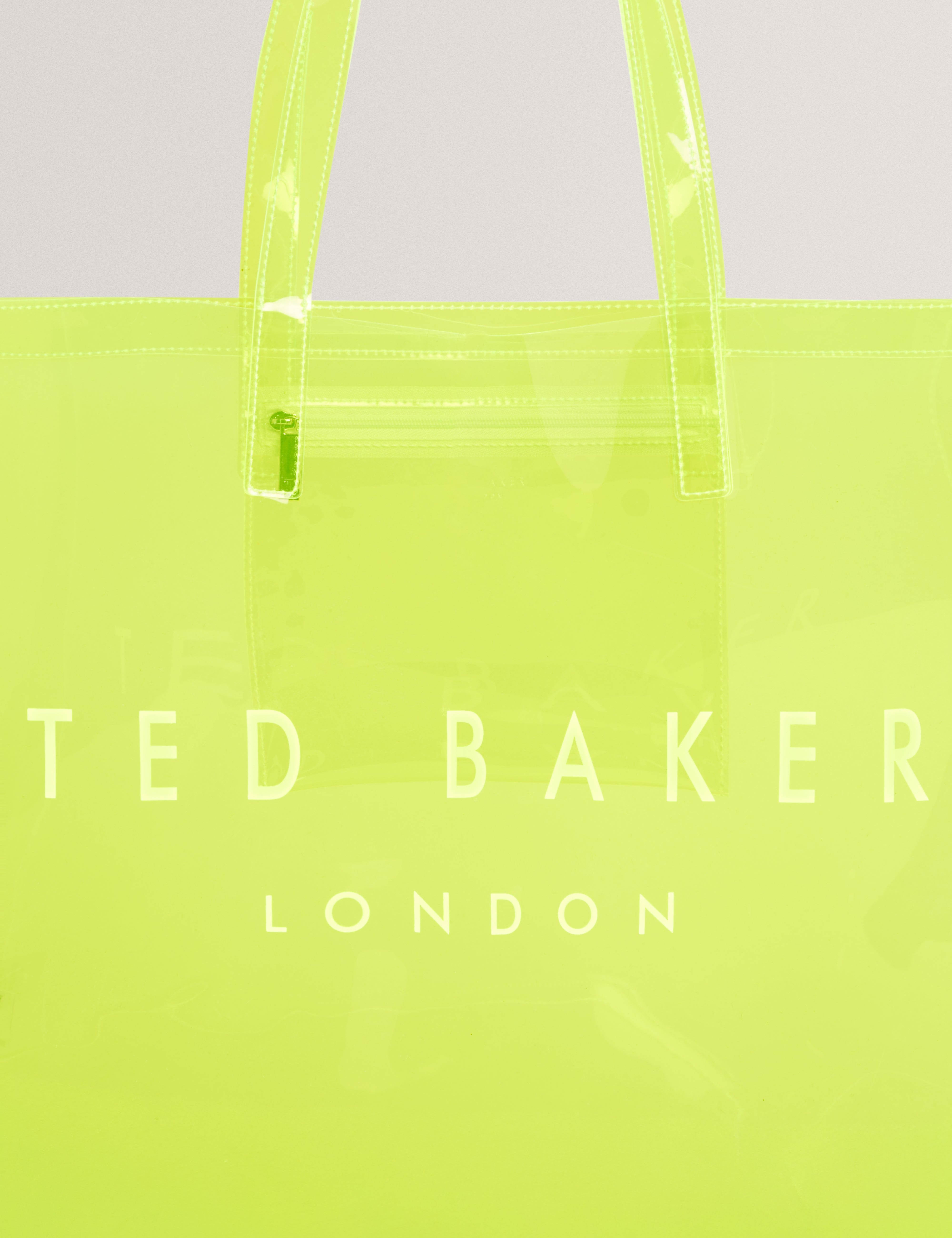 Ted Baker MOV Sheakon Transparent Extra Large Icon Bag Brt - Yellow