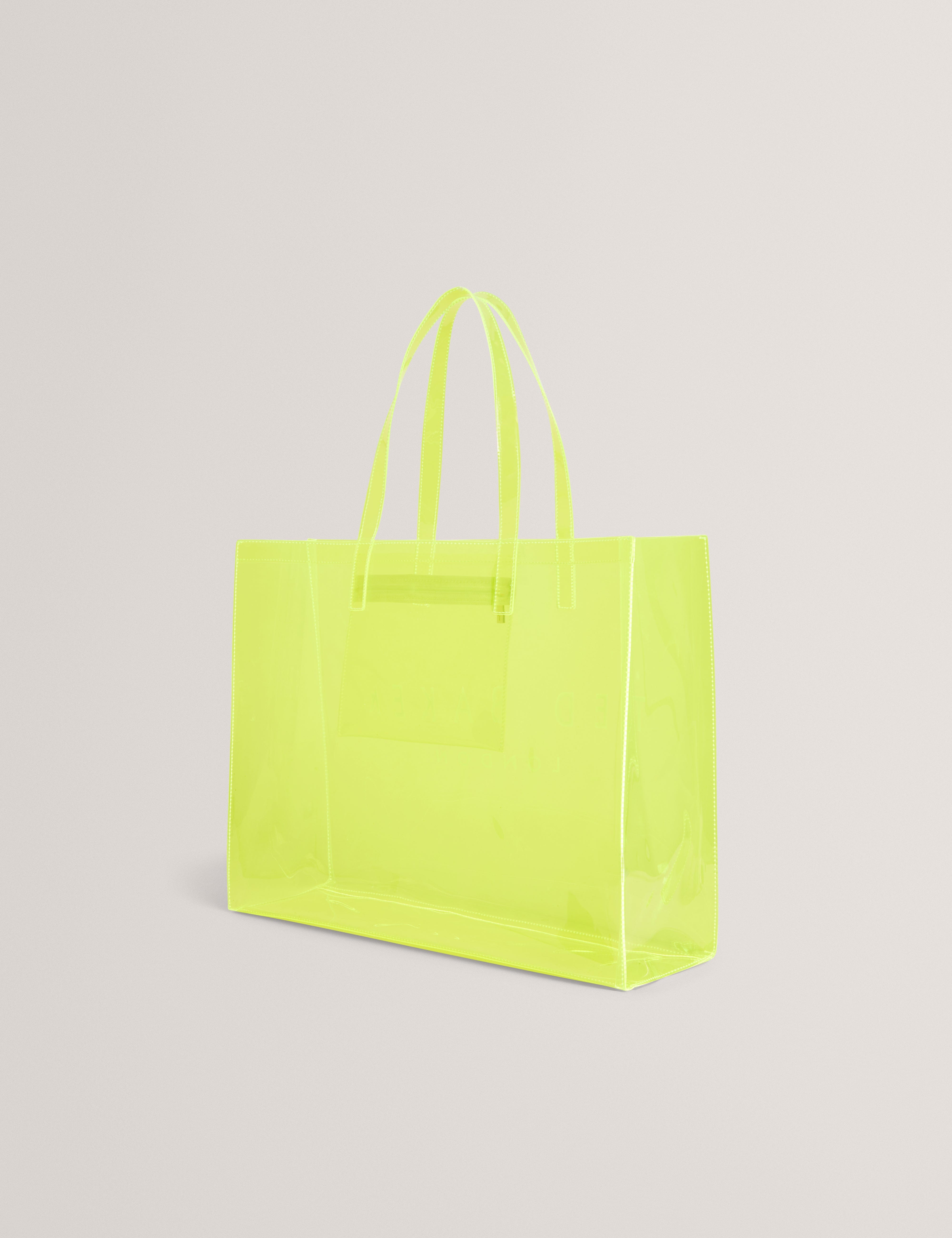 Ted Baker MOV Sheakon Transparent Extra Large Icon Bag Brt - Yellow
