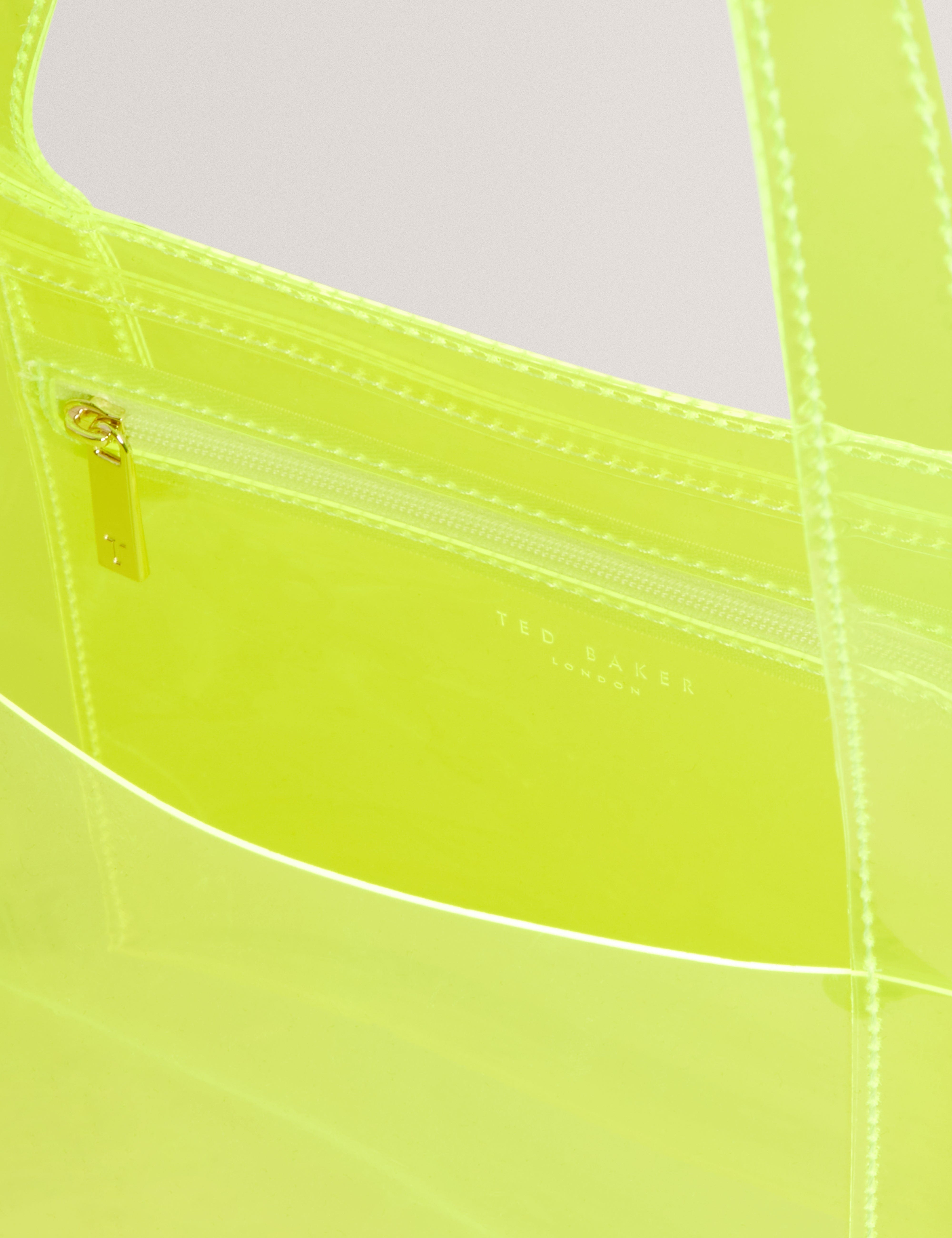 Ted Baker MOV Sheakon Transparent Extra Large Icon Bag Brt - Yellow