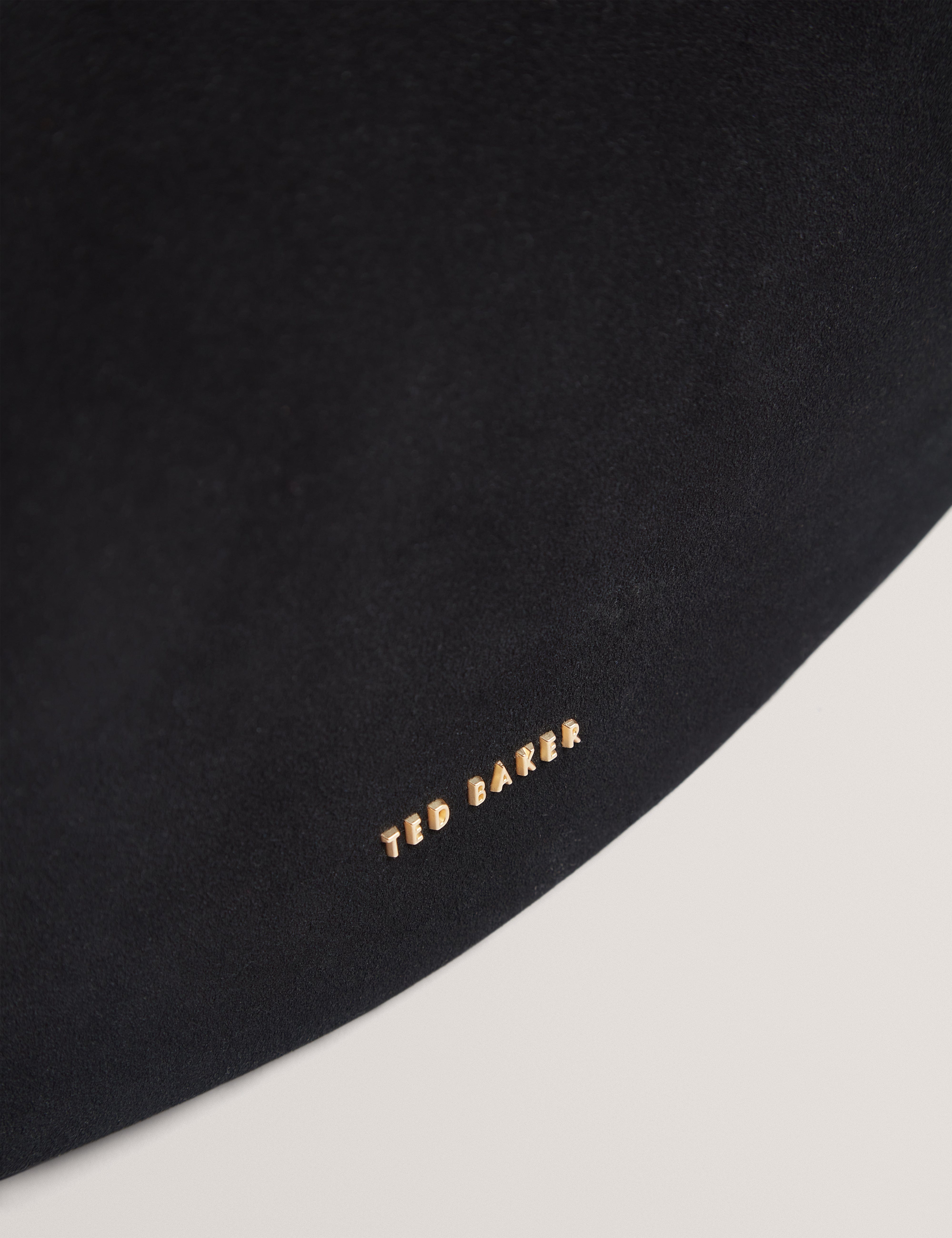 Ted Baker MOV Taliee Suede Belted Detail Hobo Bag Black