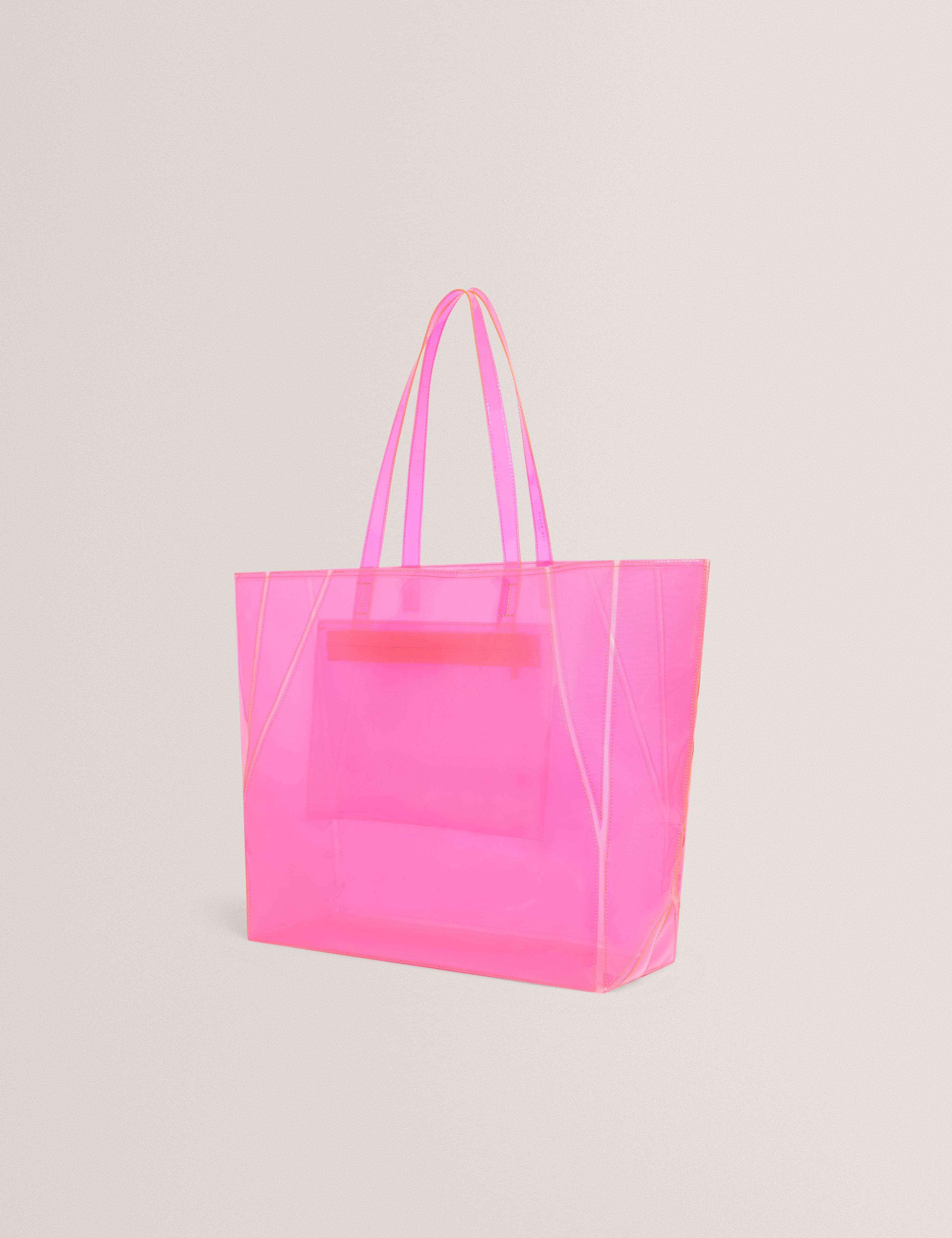 Ted Baker MOV Vinessa Vinyl Collapsible Large Shopper Pink