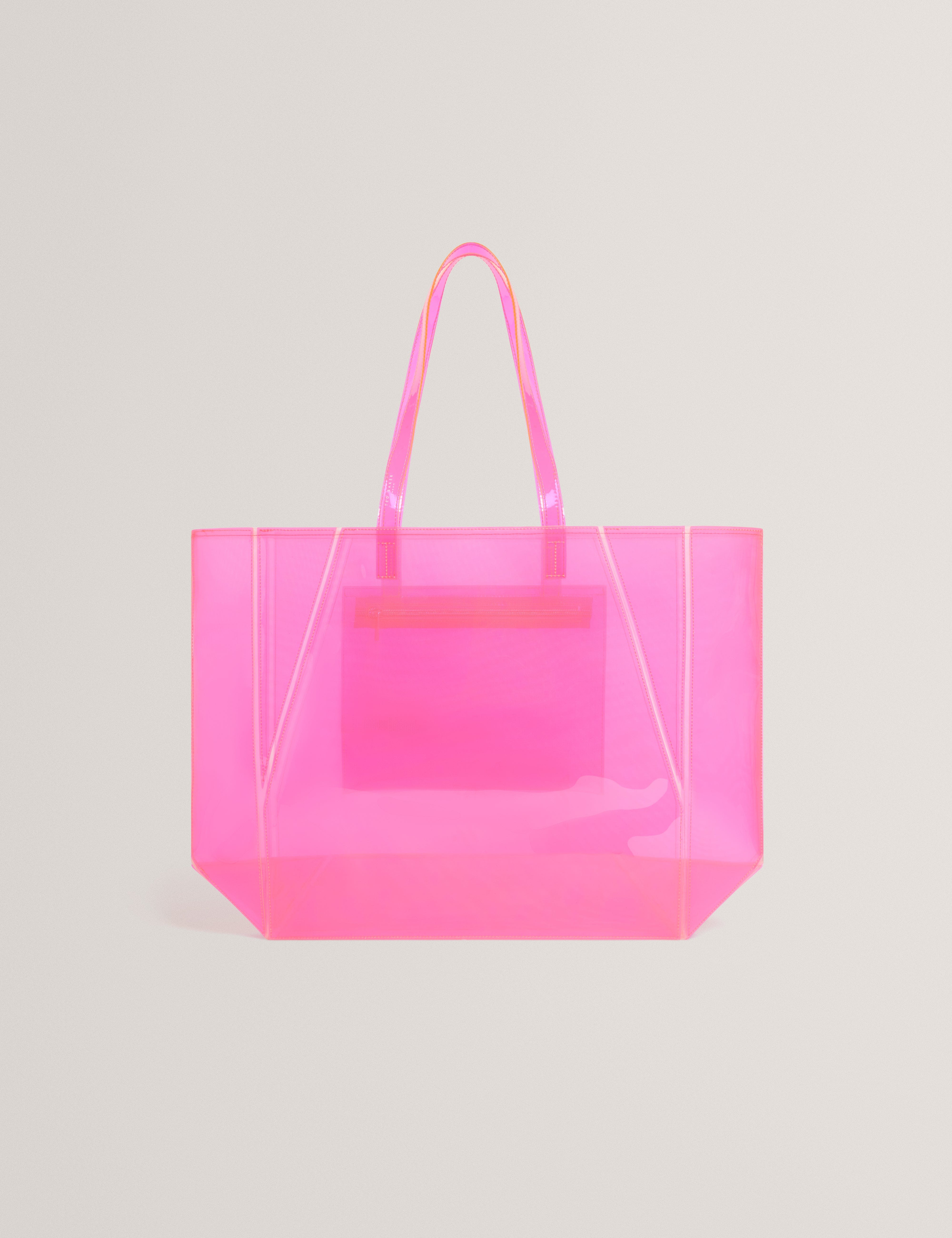 Ted Baker MOV Vinessa Vinyl Collapsible Large Shopper Pink