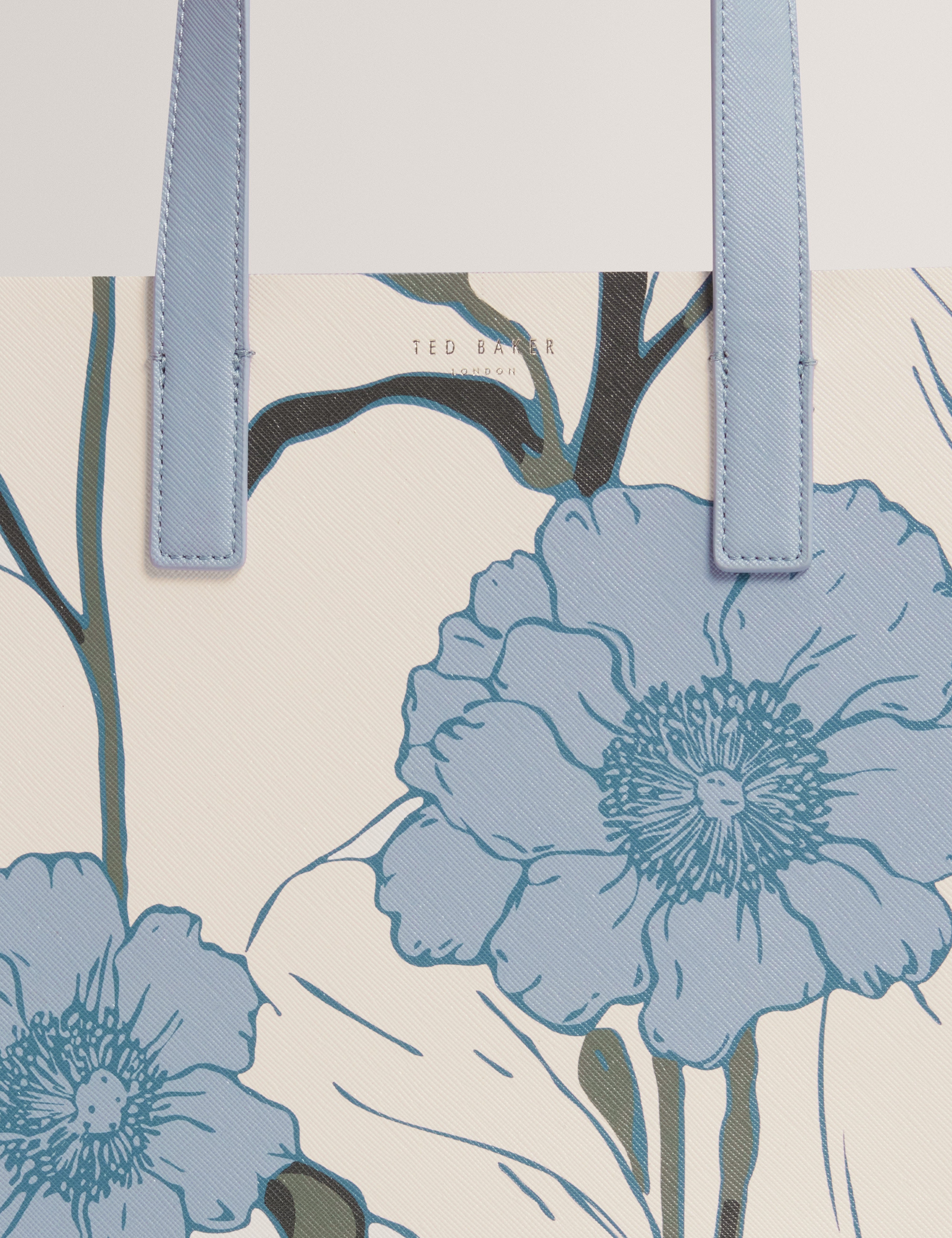 Blue Tyecon Floral Print Small Icon Bag Lt - Blue