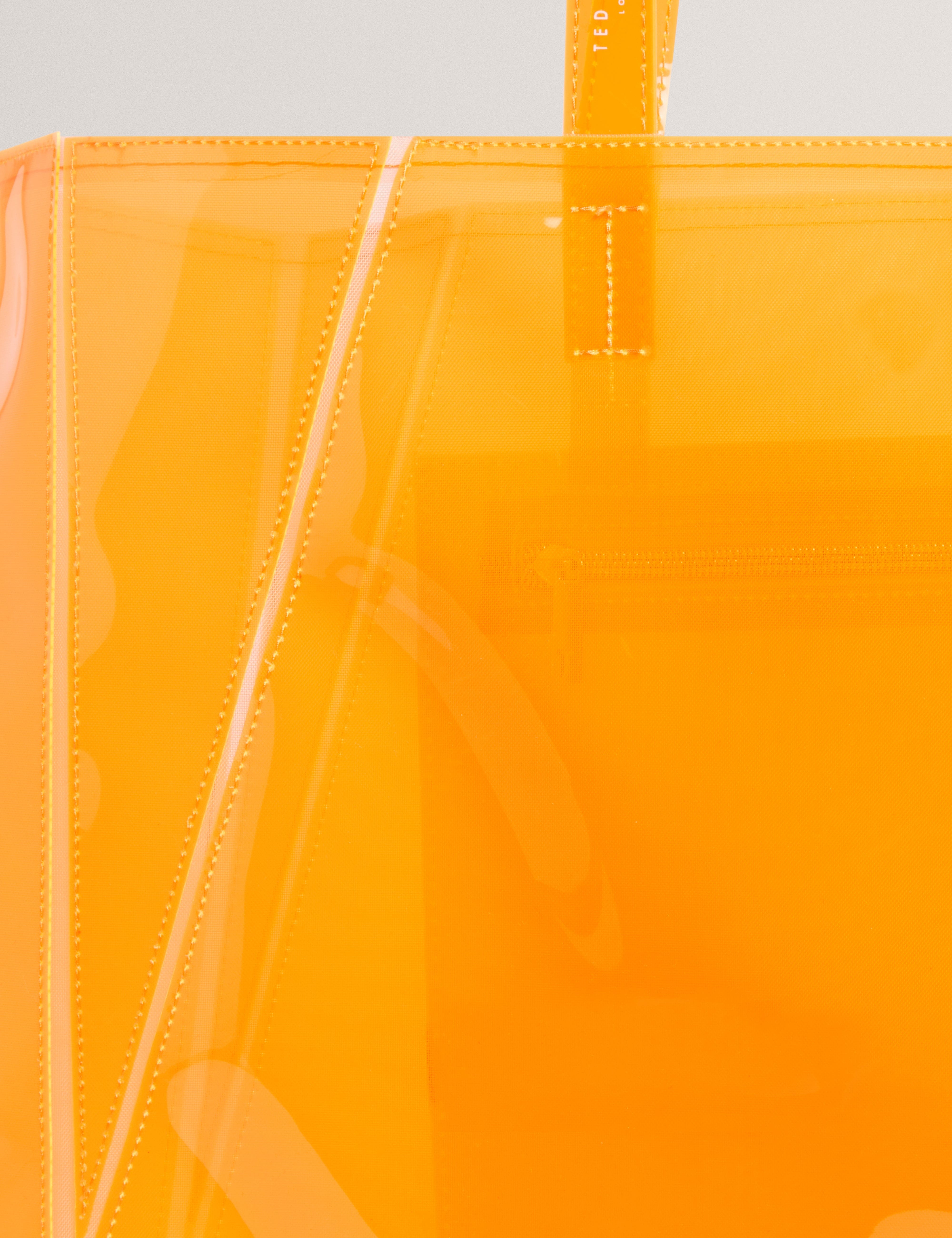 Ted Baker MOV Vinessa Vinyl Collapsible Large Shopper Orange