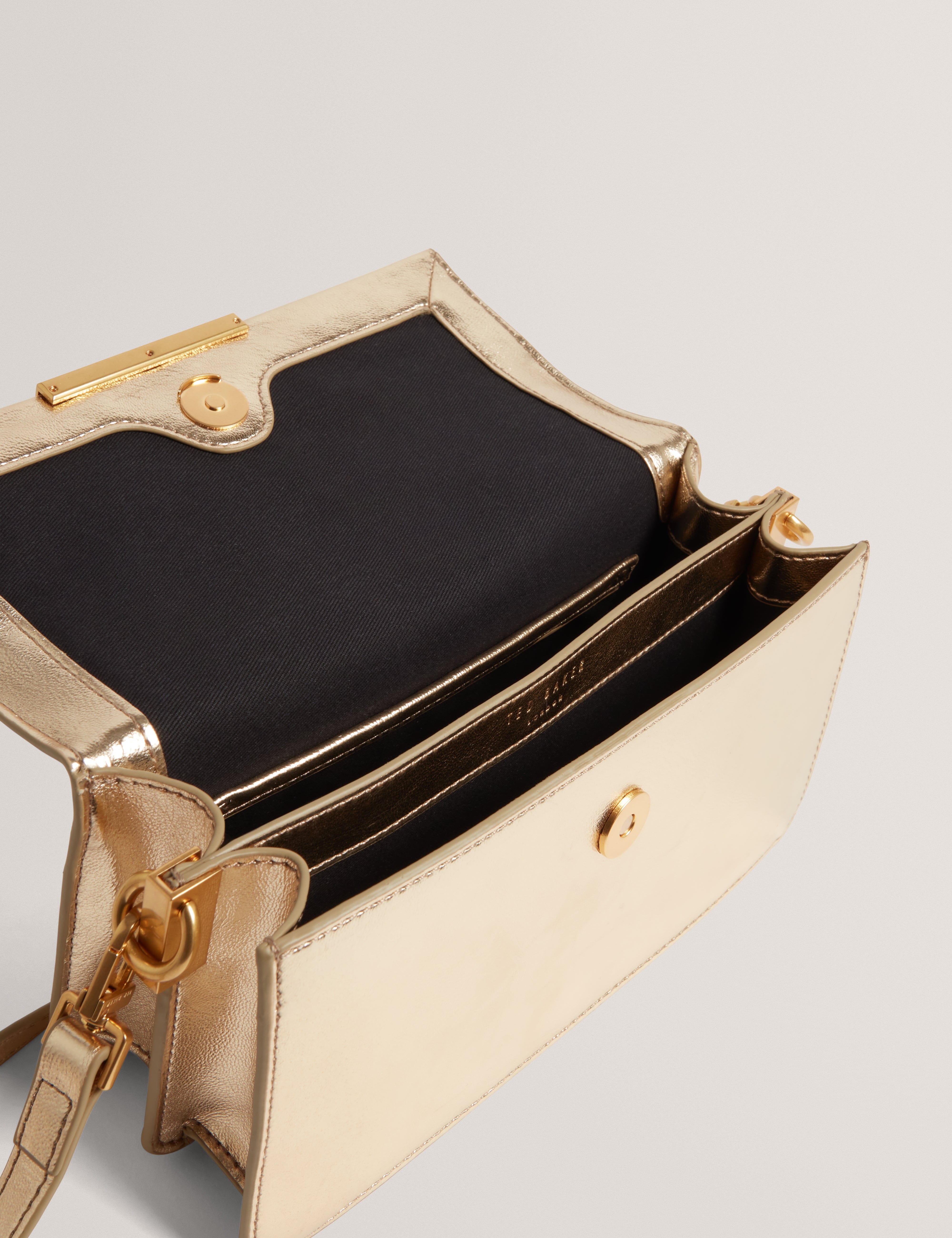 CROSS Rennyee Elongated Bar Detail Cross Body Gold