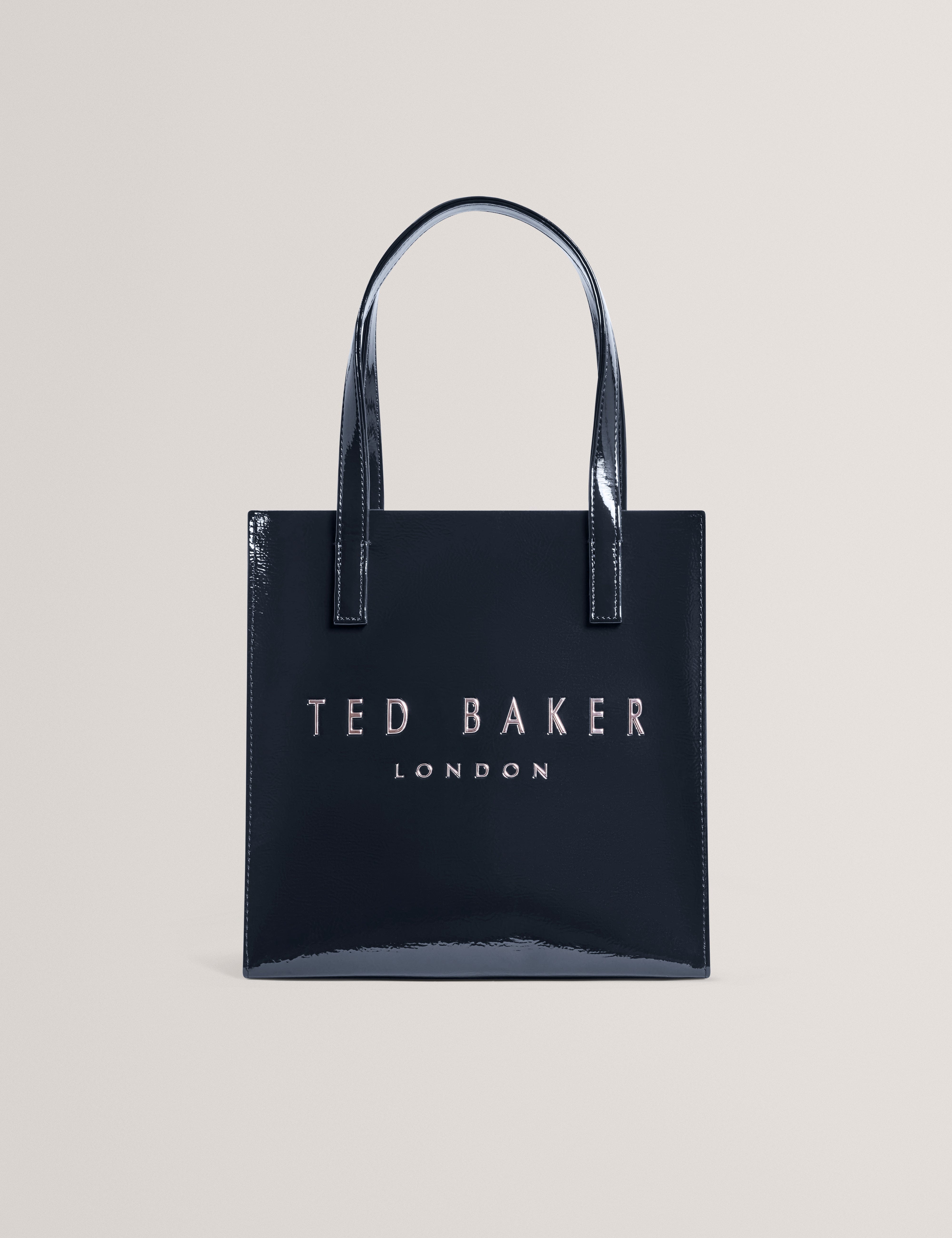 Ted Baker MOV Caarisa Small Crinkle Printed Icon Bag Navy