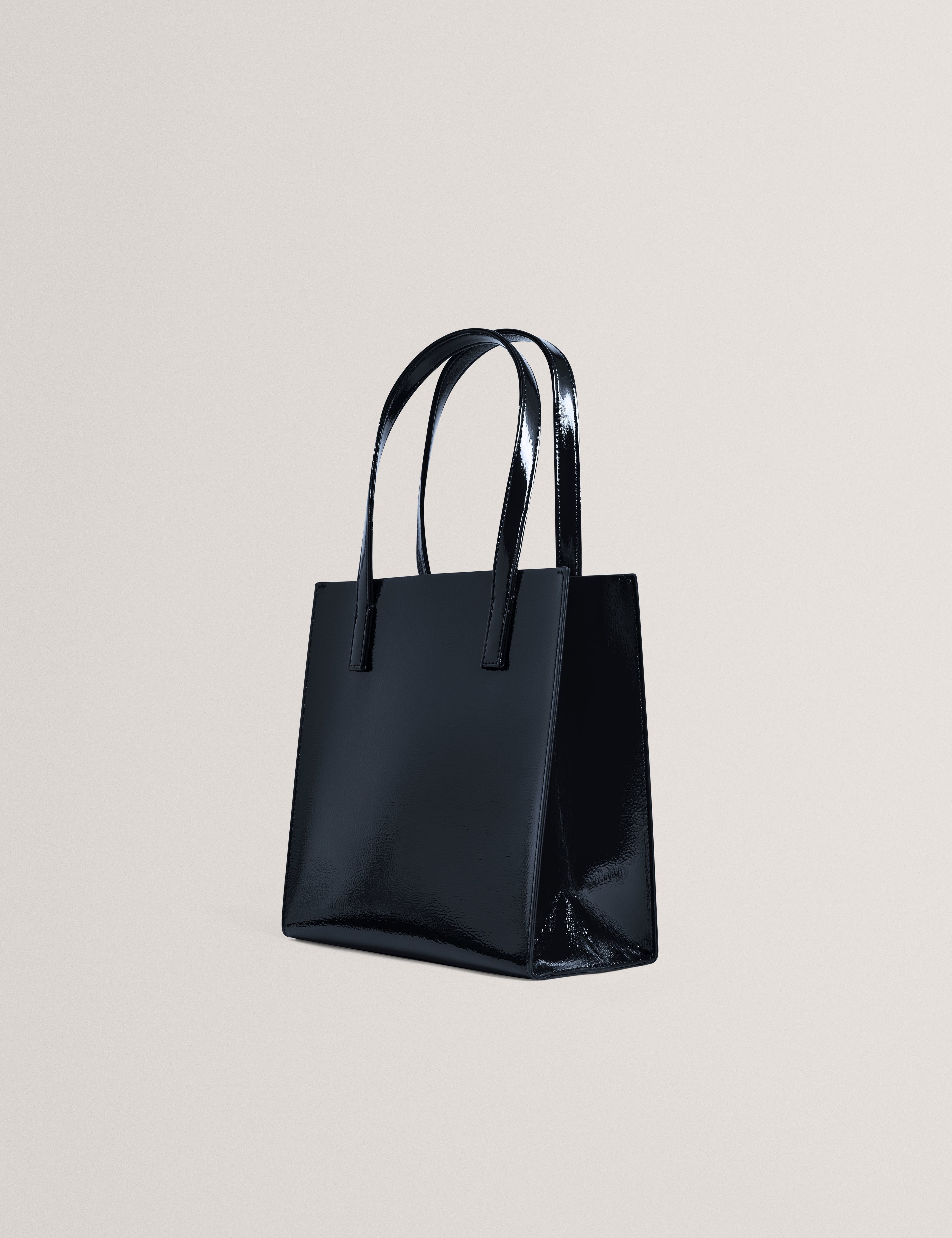 Ted Baker MOV Caarisa Small Crinkle Printed Icon Bag Navy