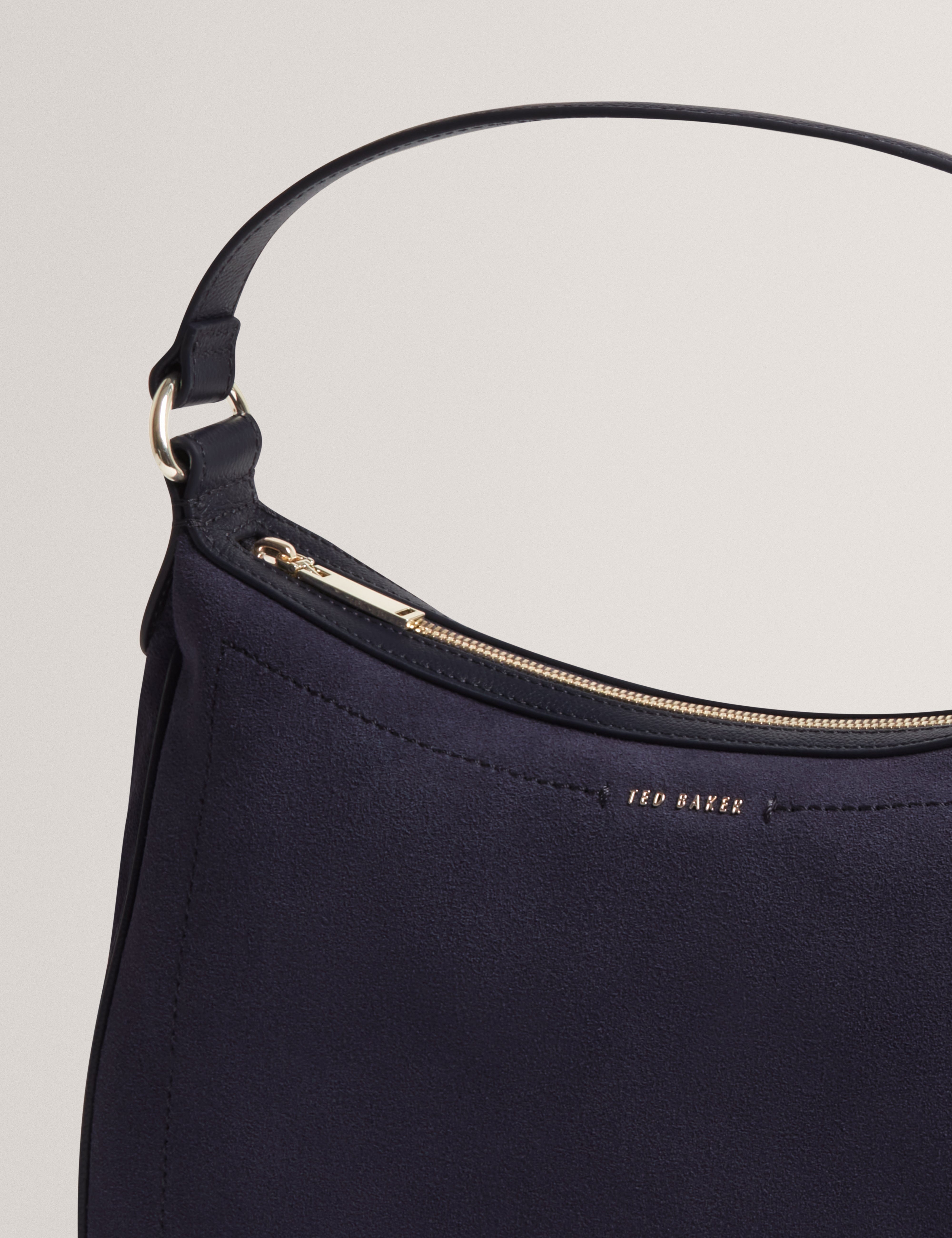 hobo Samiyra Webbing Suede Hobo Bag Dk - Blue