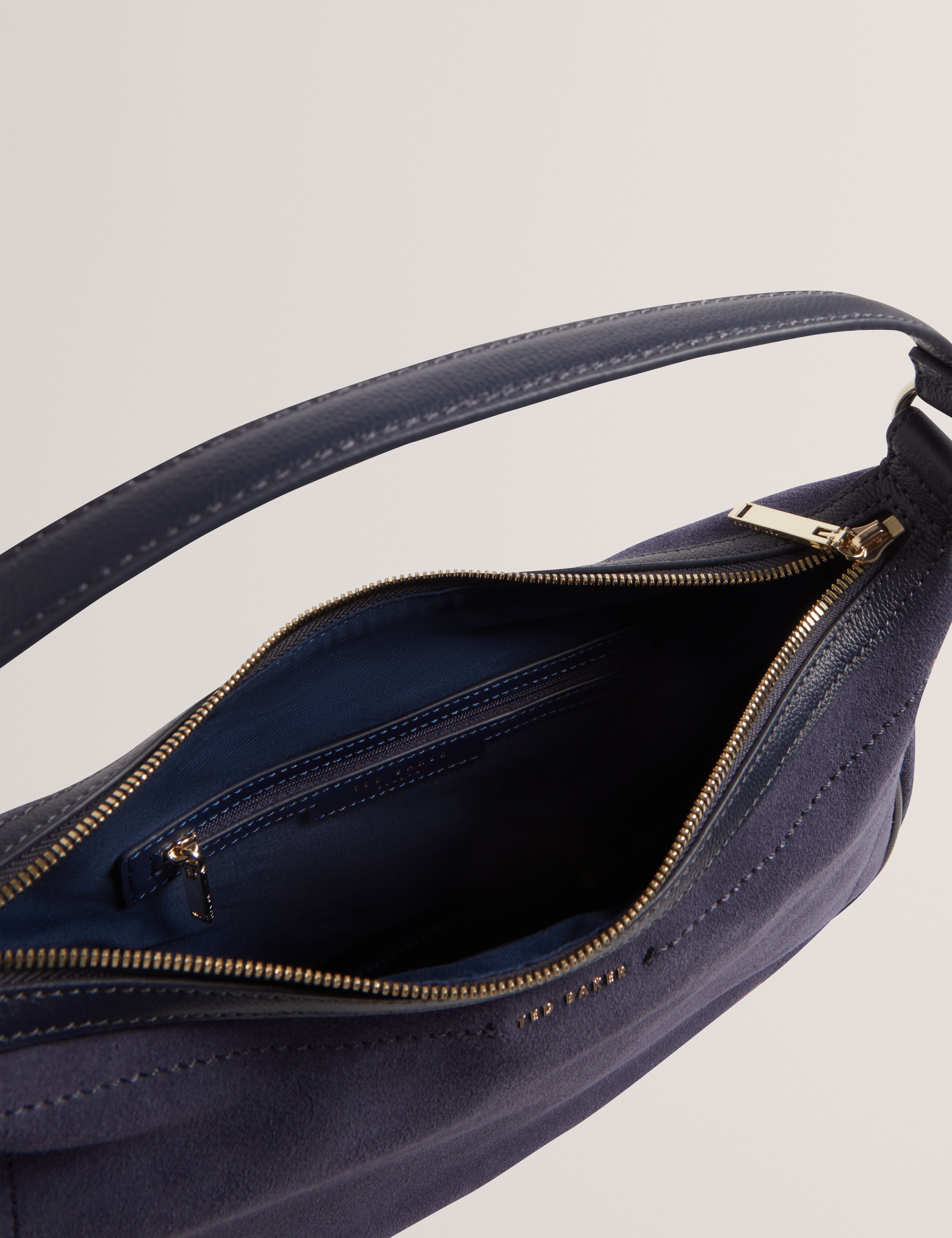 hobo Samiyra Webbing Suede Hobo Bag Dk - Blue