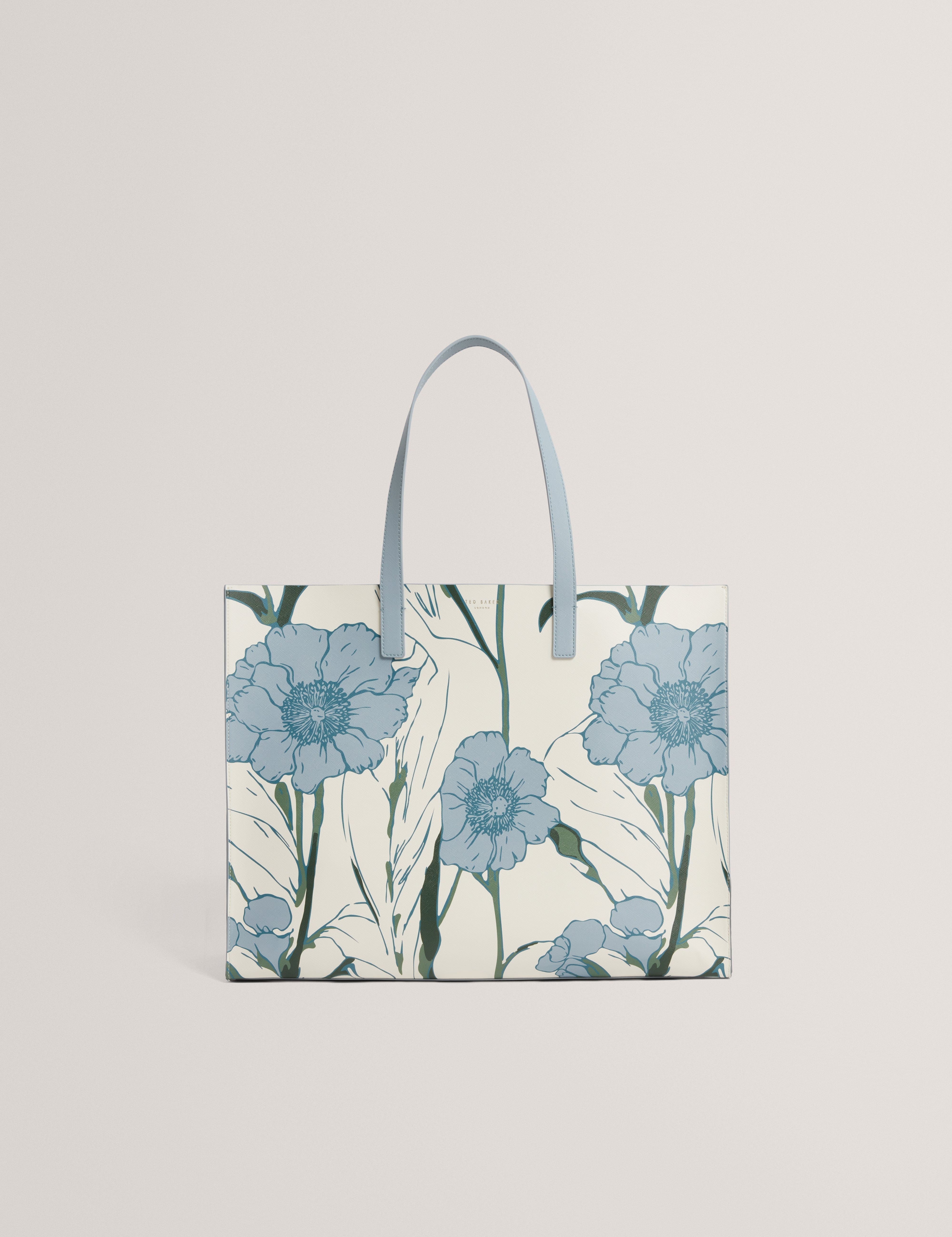 WHITE* Tooocon Floral Print Extra Large Icon Bag White