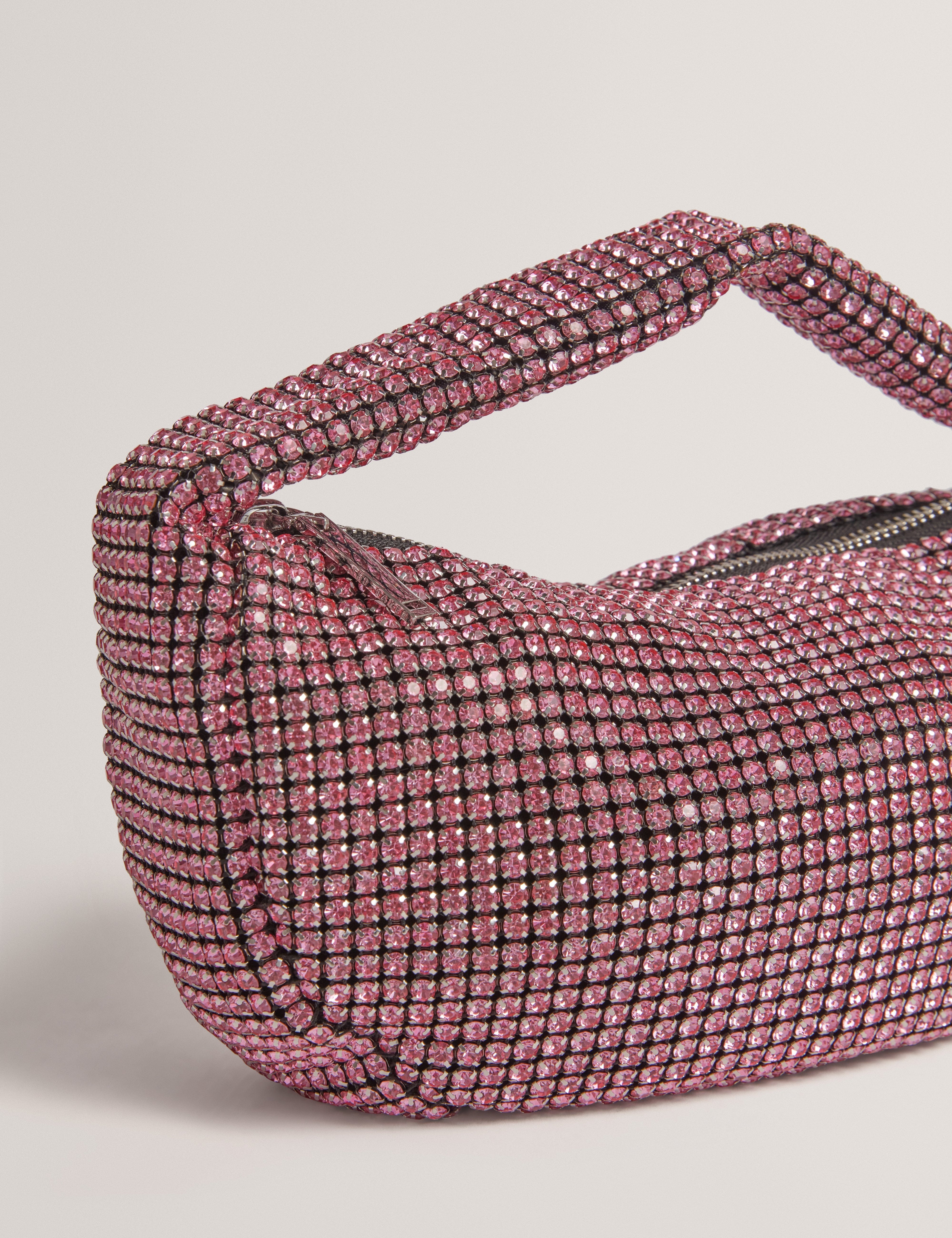 hobo Crystiz Medium Crystal Slouchy Hobo Bag Lt - Pink