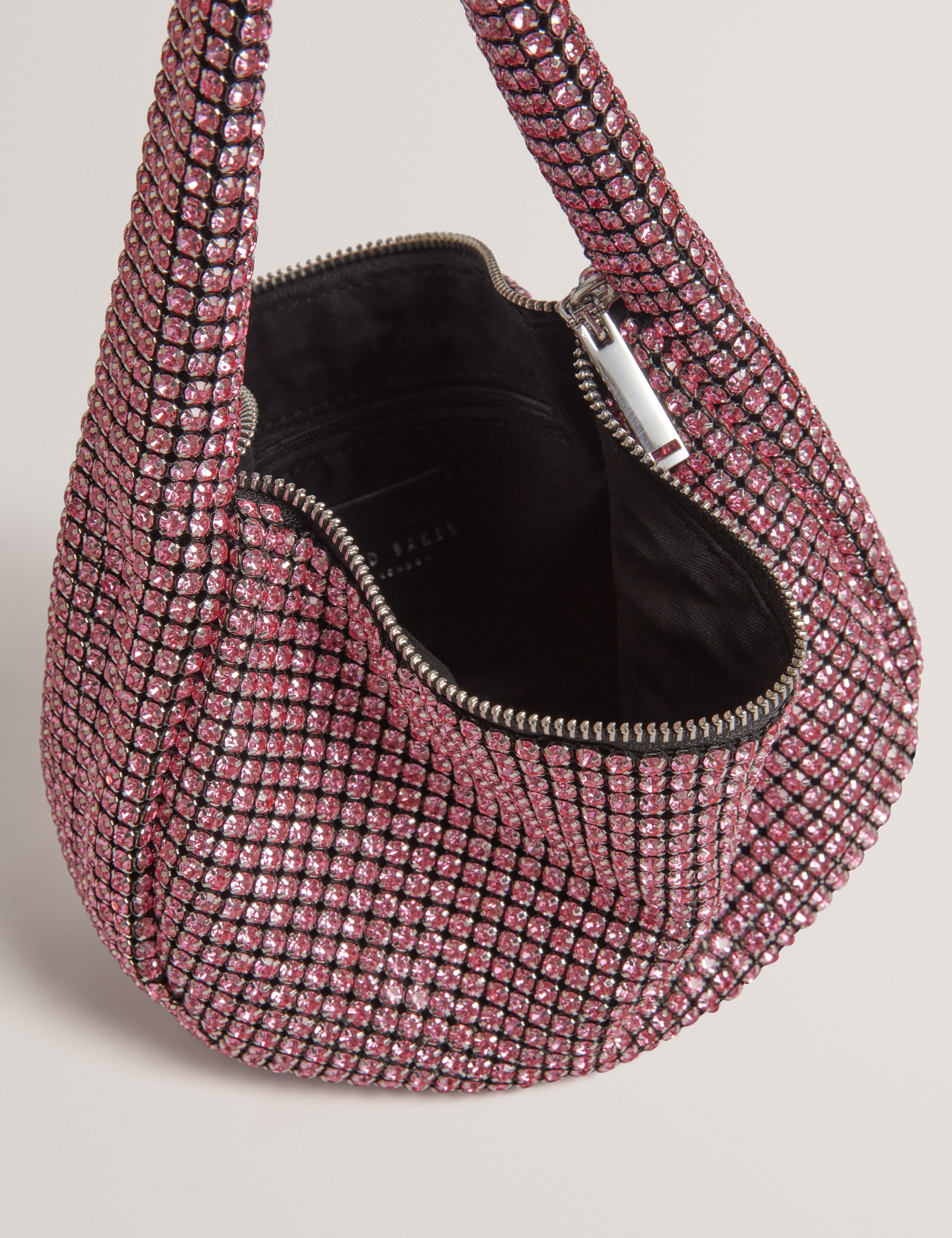 hobo Crystiz Medium Crystal Slouchy Hobo Bag Lt - Pink