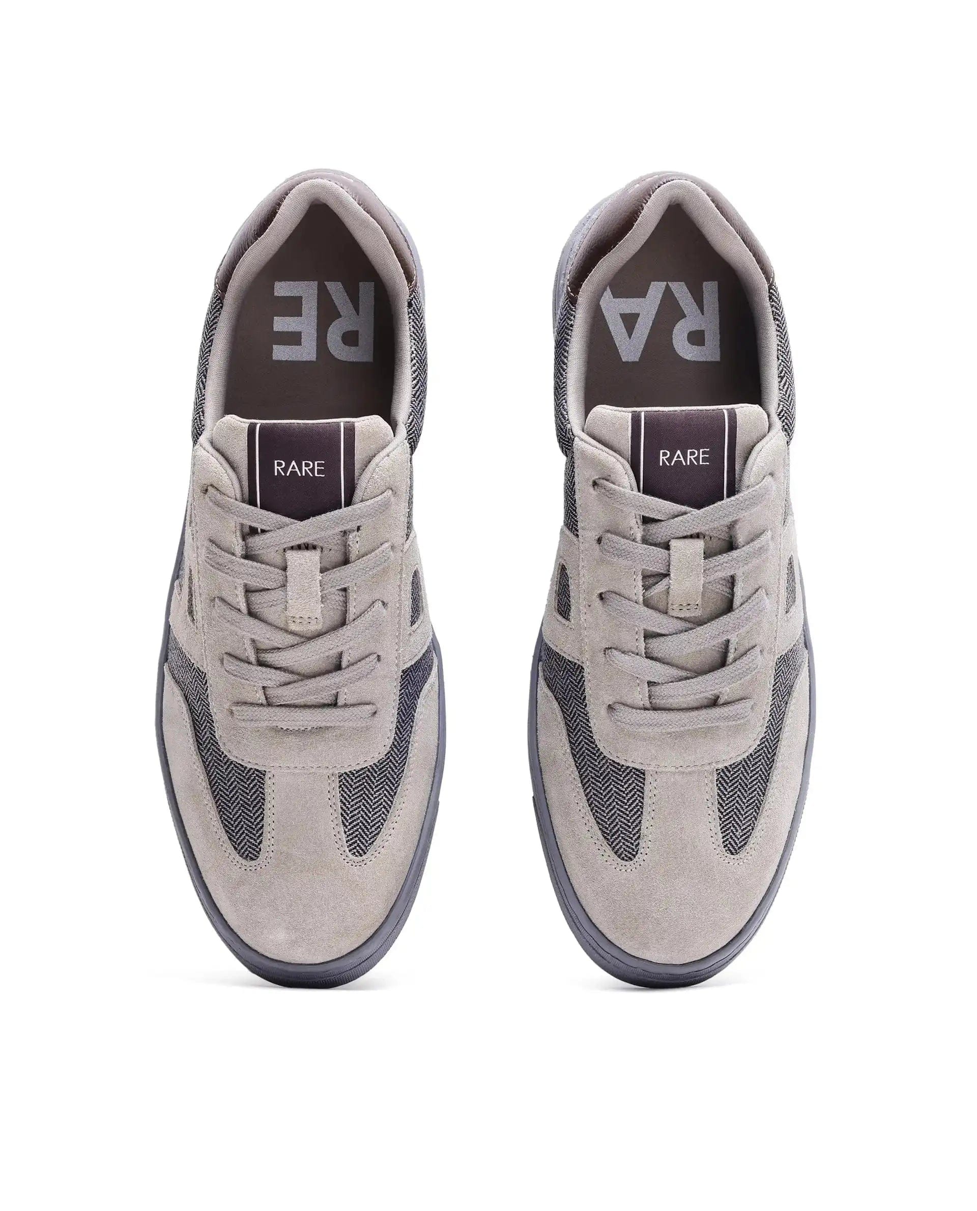 RAREZ Rare Rabbit Men's Tote Grey Suede Leather Sneaker