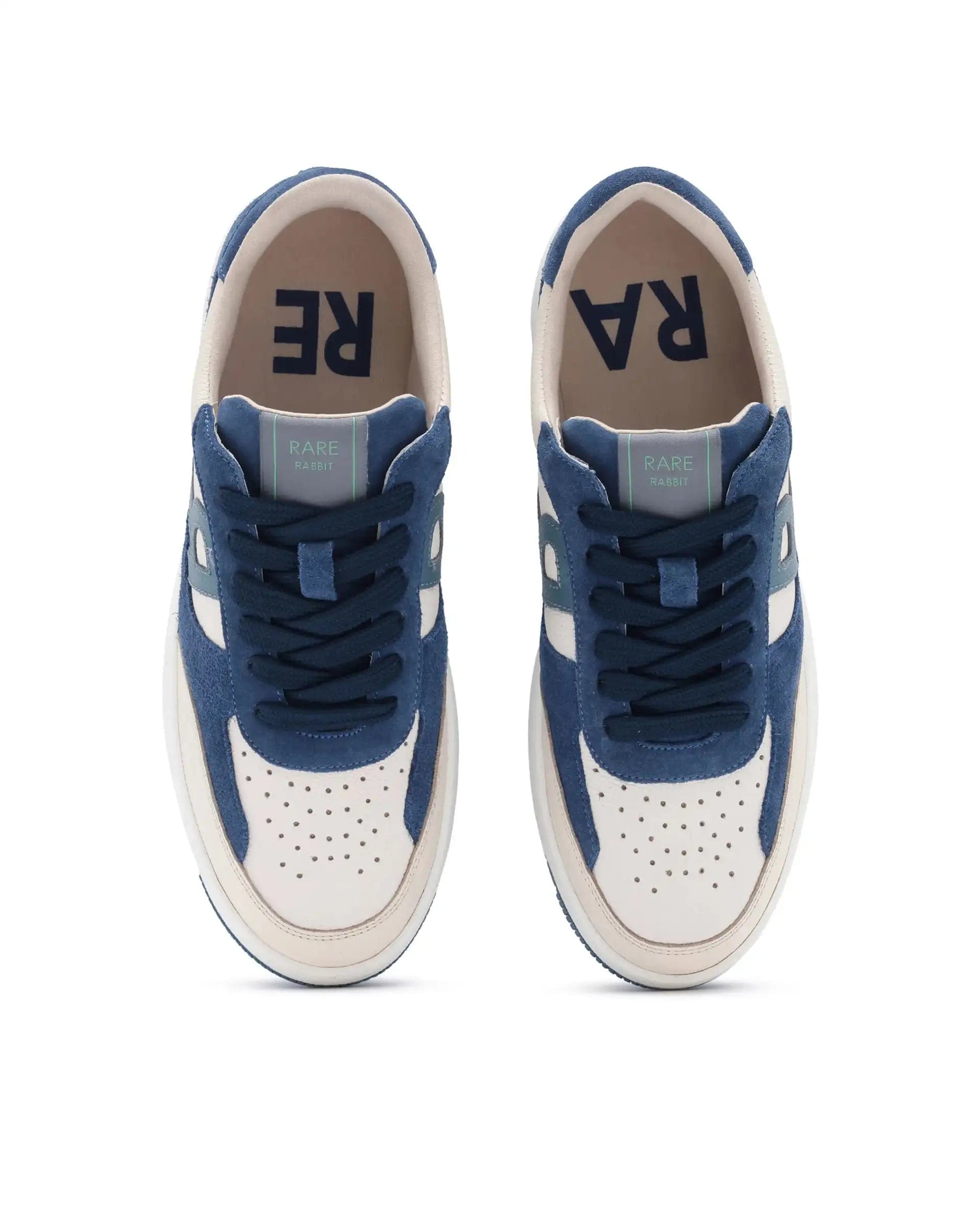 RAREZ Rare Rabbit Men's Parallax Teal / Beige Plain Shoes