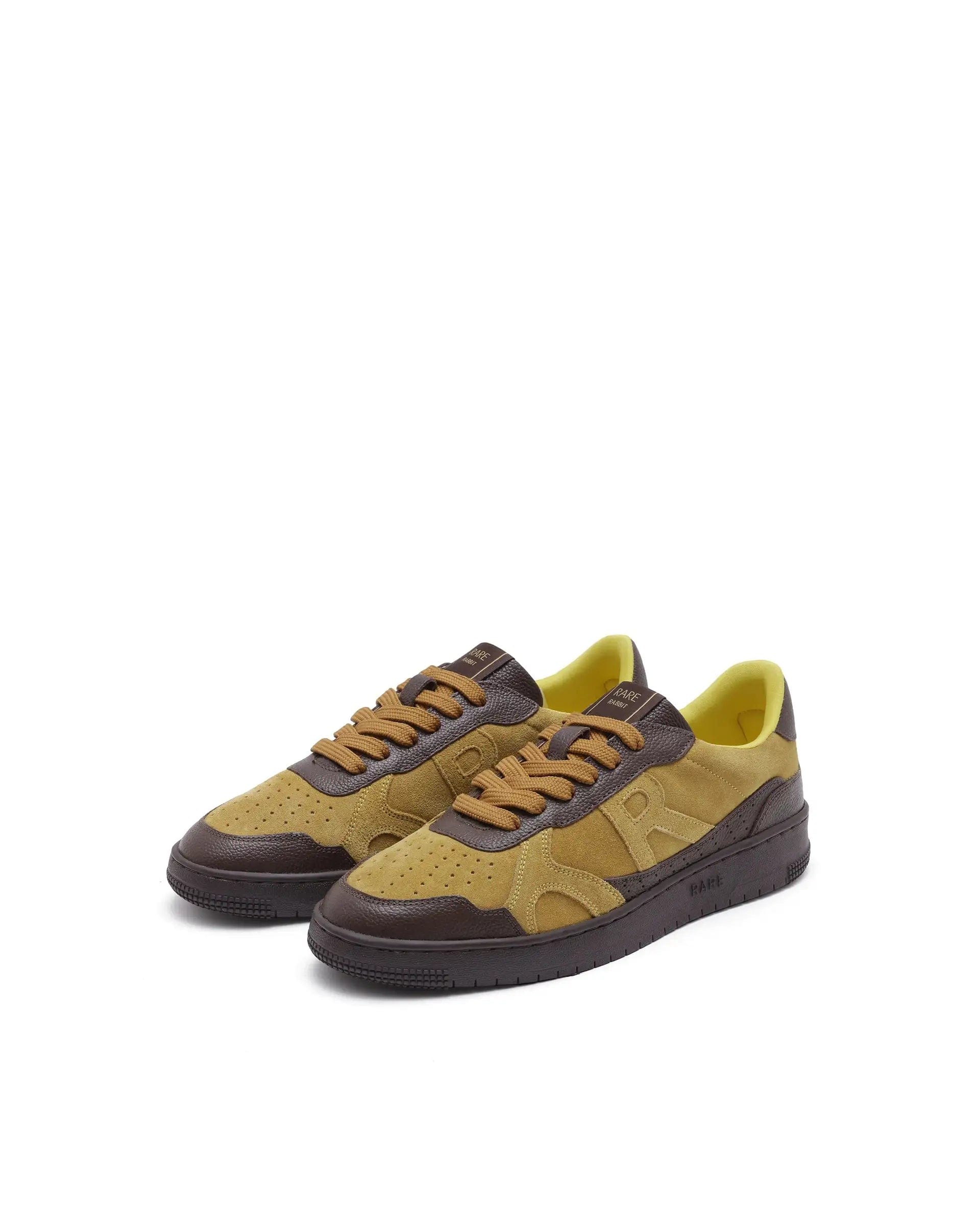 RAREZ Rare Rabbit Men's Kepler Pro Yellow Plain Shoes
