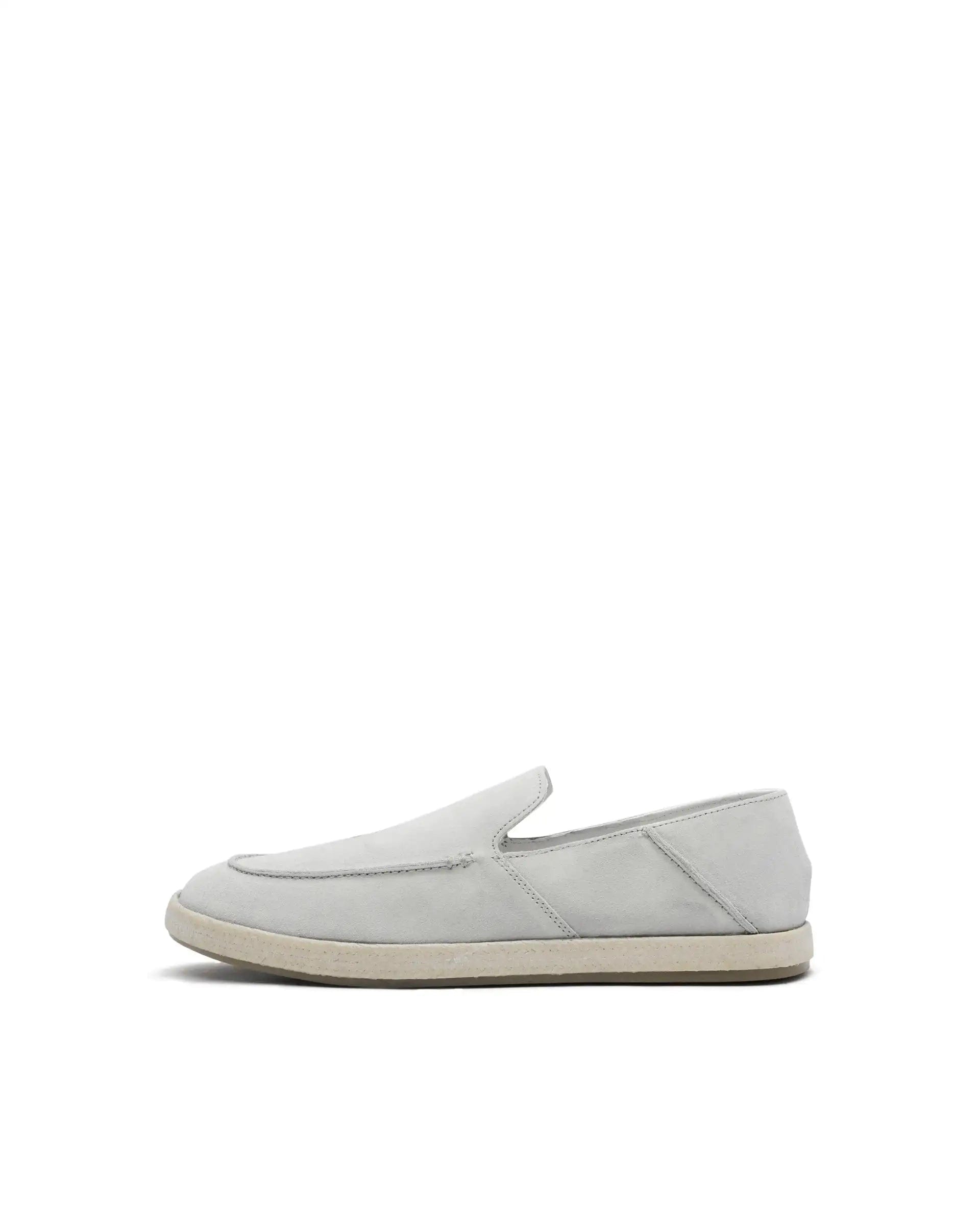 RAREZ Rare Rabbit Men Havana White Suede Leather Slip - On Closure Shoes