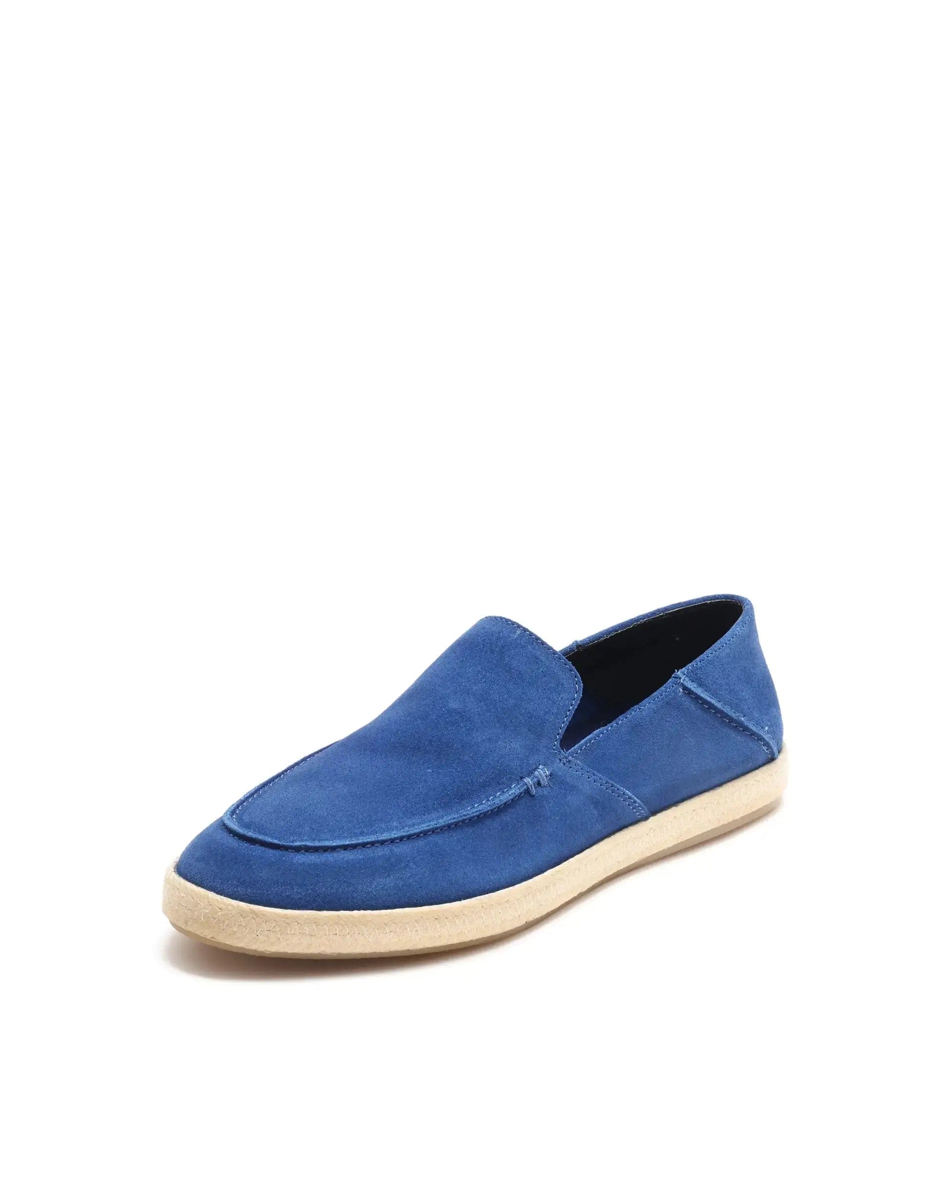 RAREZ Rare Rabbit Men Havana Ink Blue Suede Leather Slip - On Closure Shoes