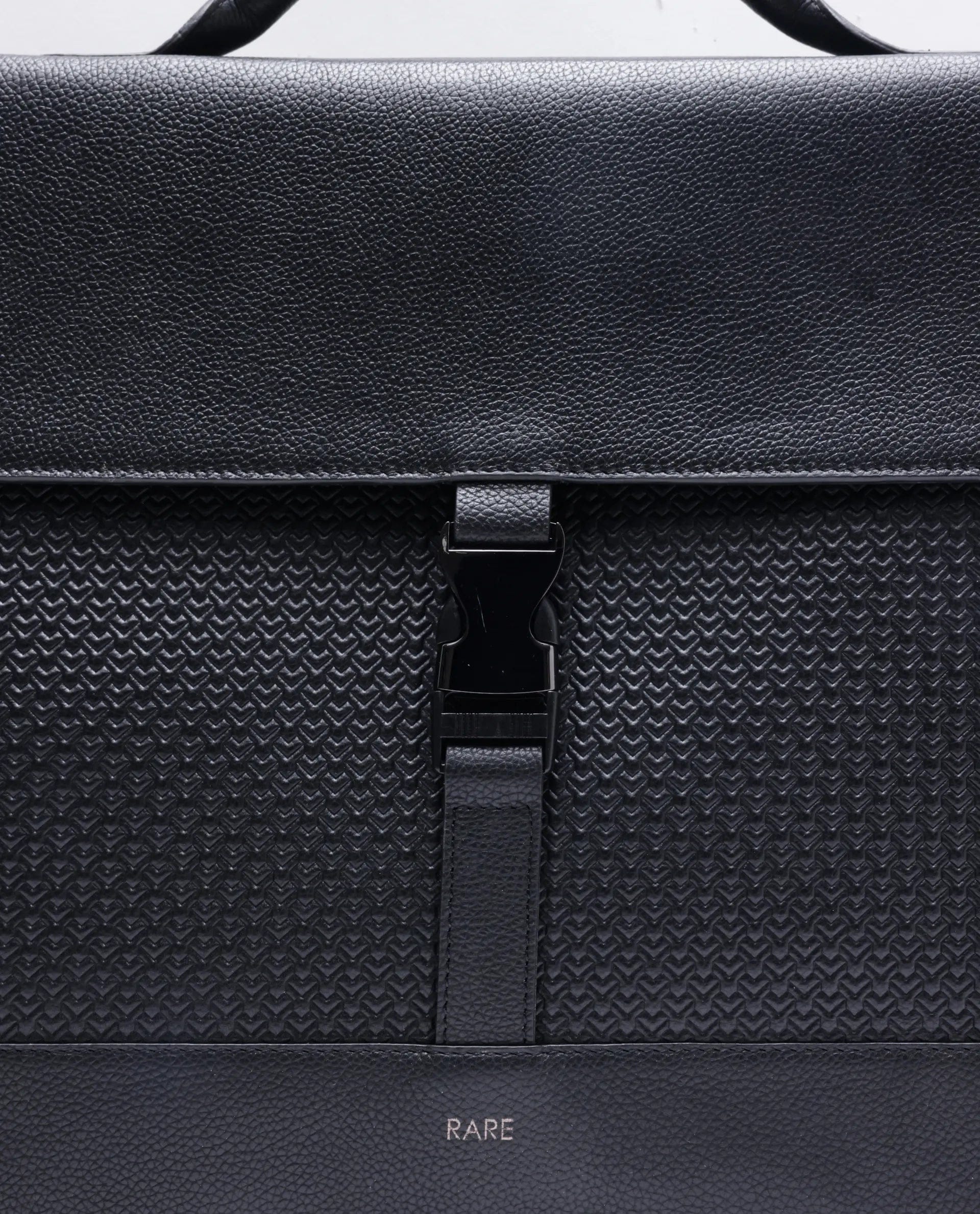 RARE Rabbit Men Sionis Black Leather Bags (Limited Edition)
