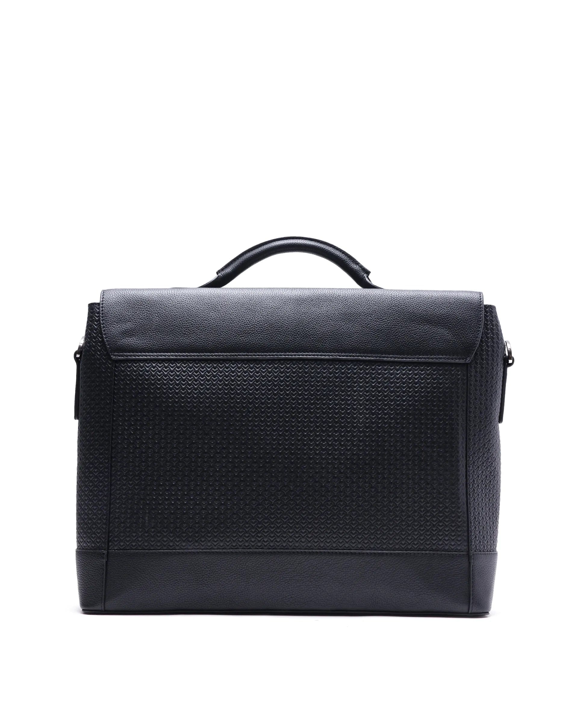 RARE Rabbit Men Sionis Black Leather Bags (Limited Edition)