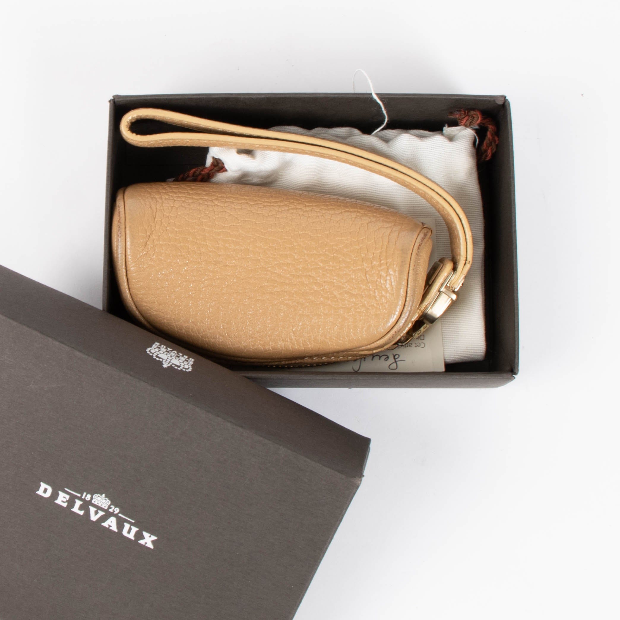 Delvaux Muscade Coquin Pouch