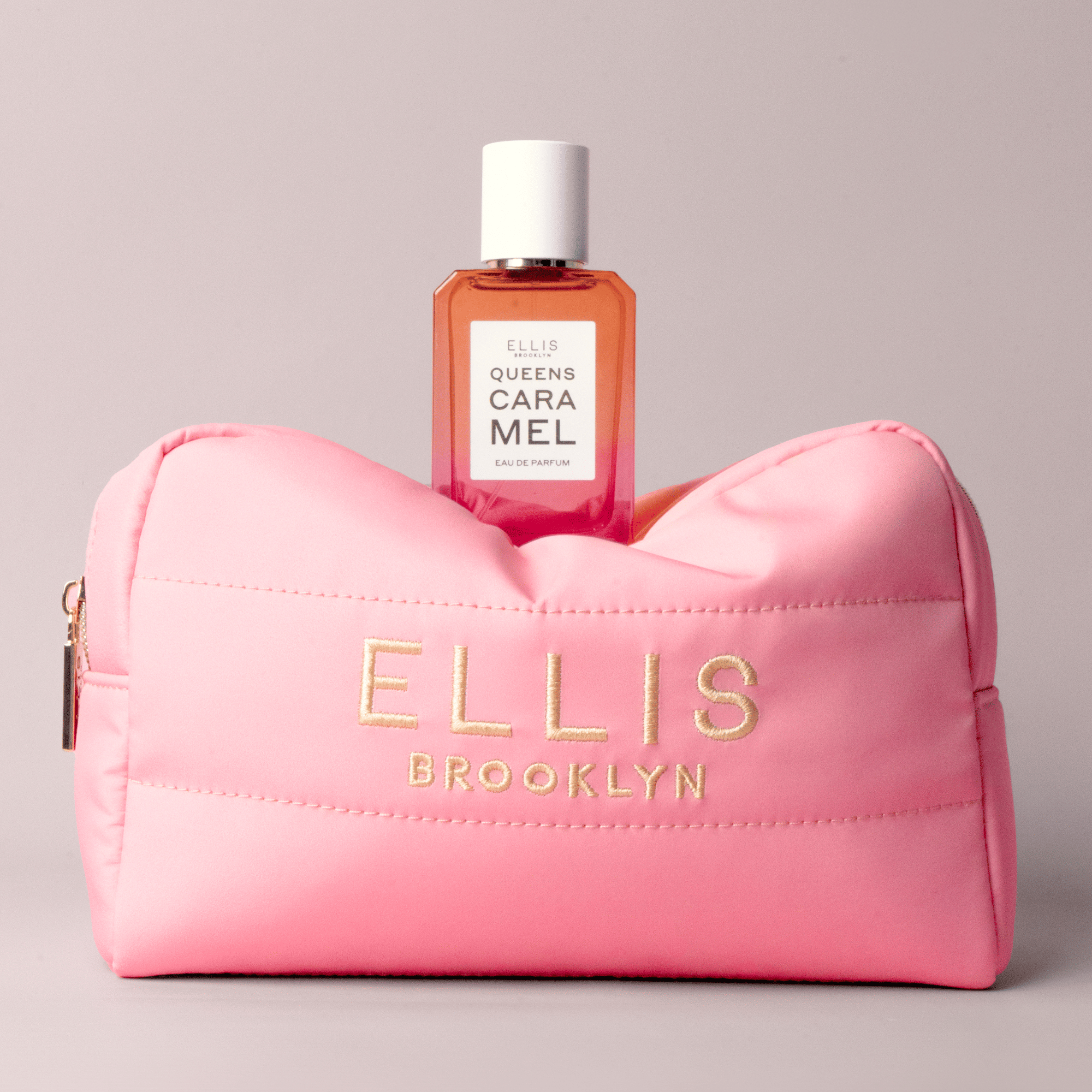 Ellis Brooklyn Pink Puffy Cosmetic Bag