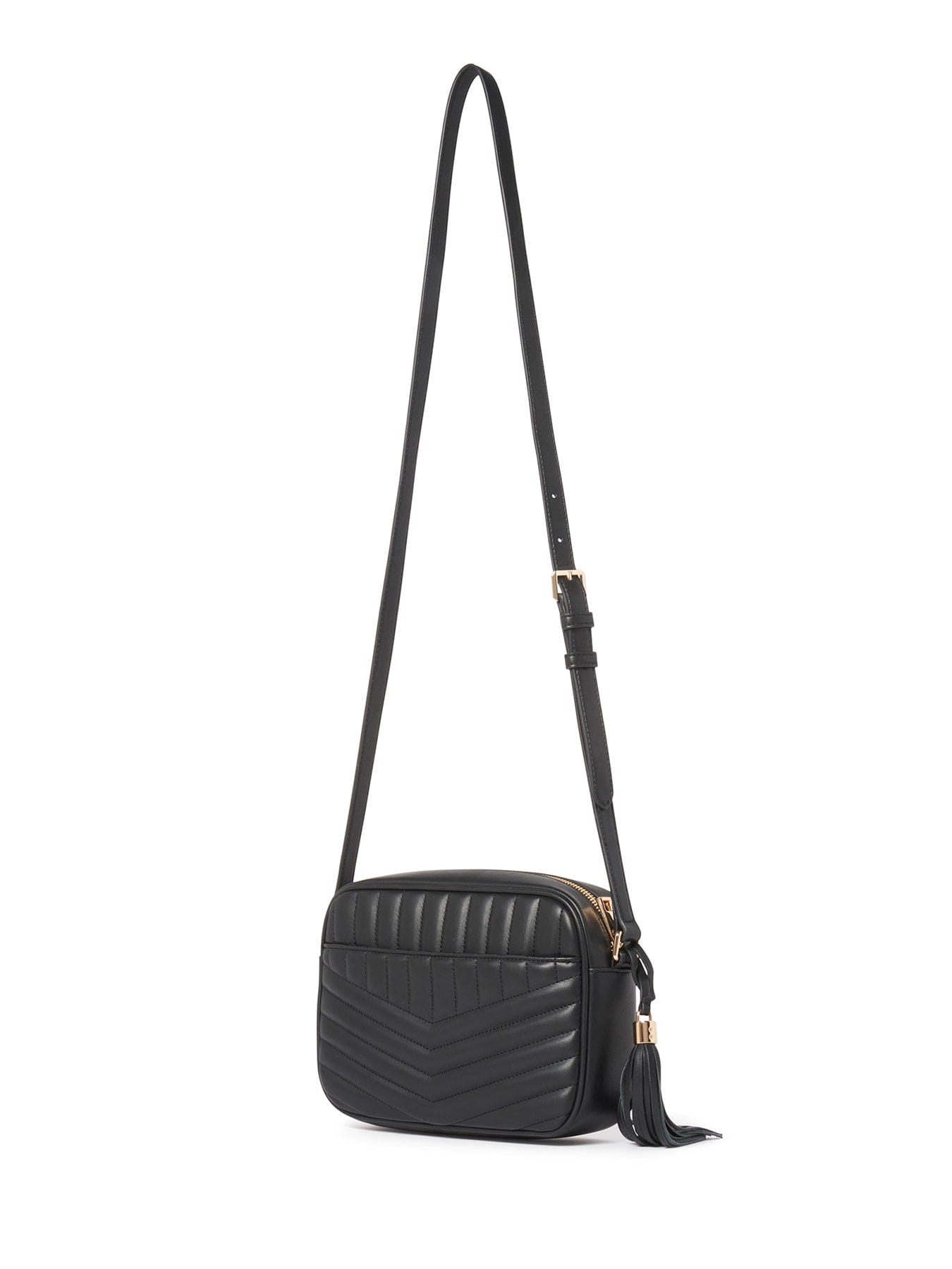 Forever New Signature Quinn Quilted Camera Bag Black