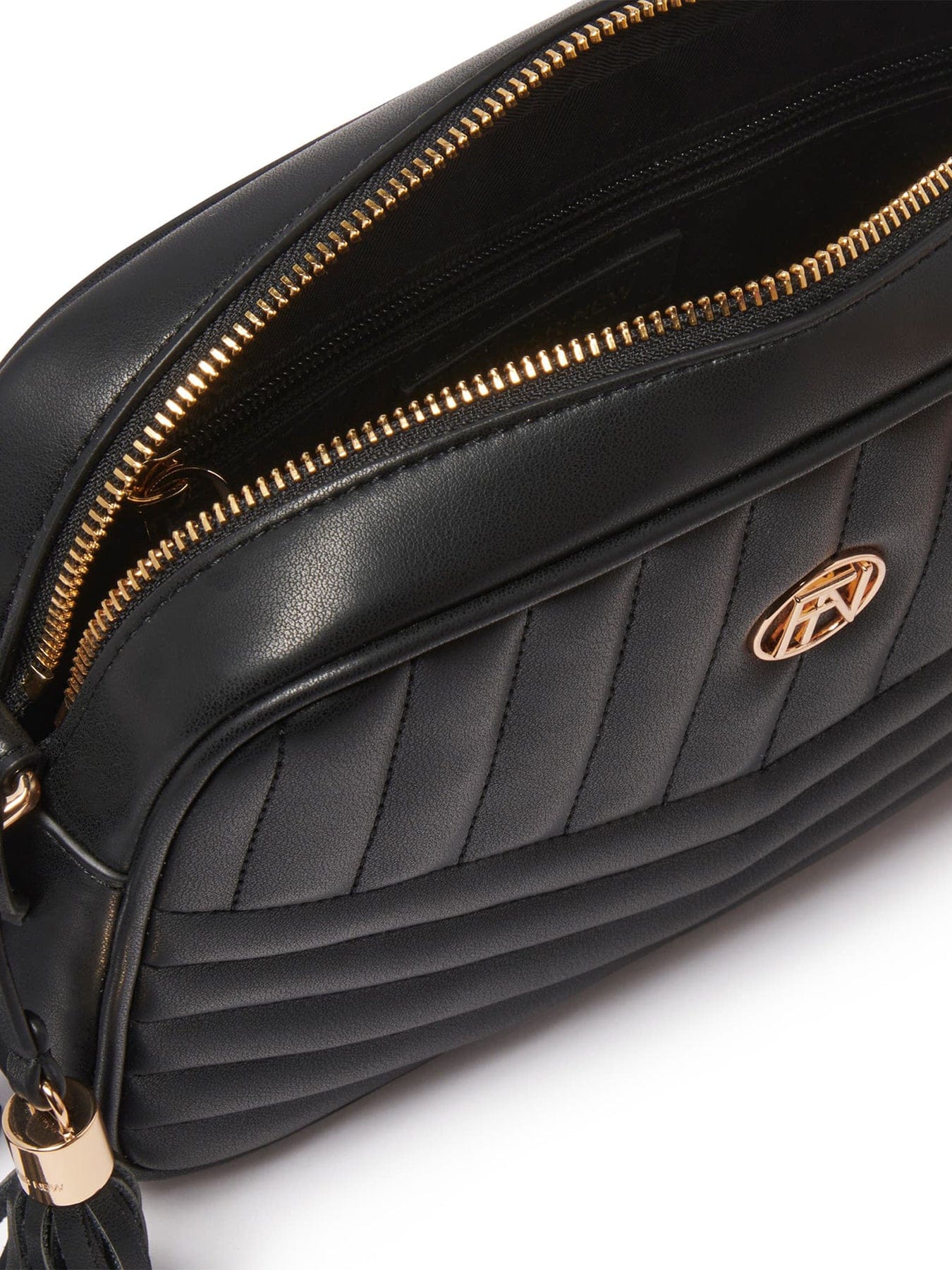 Forever New Signature Quinn Quilted Camera Bag Black