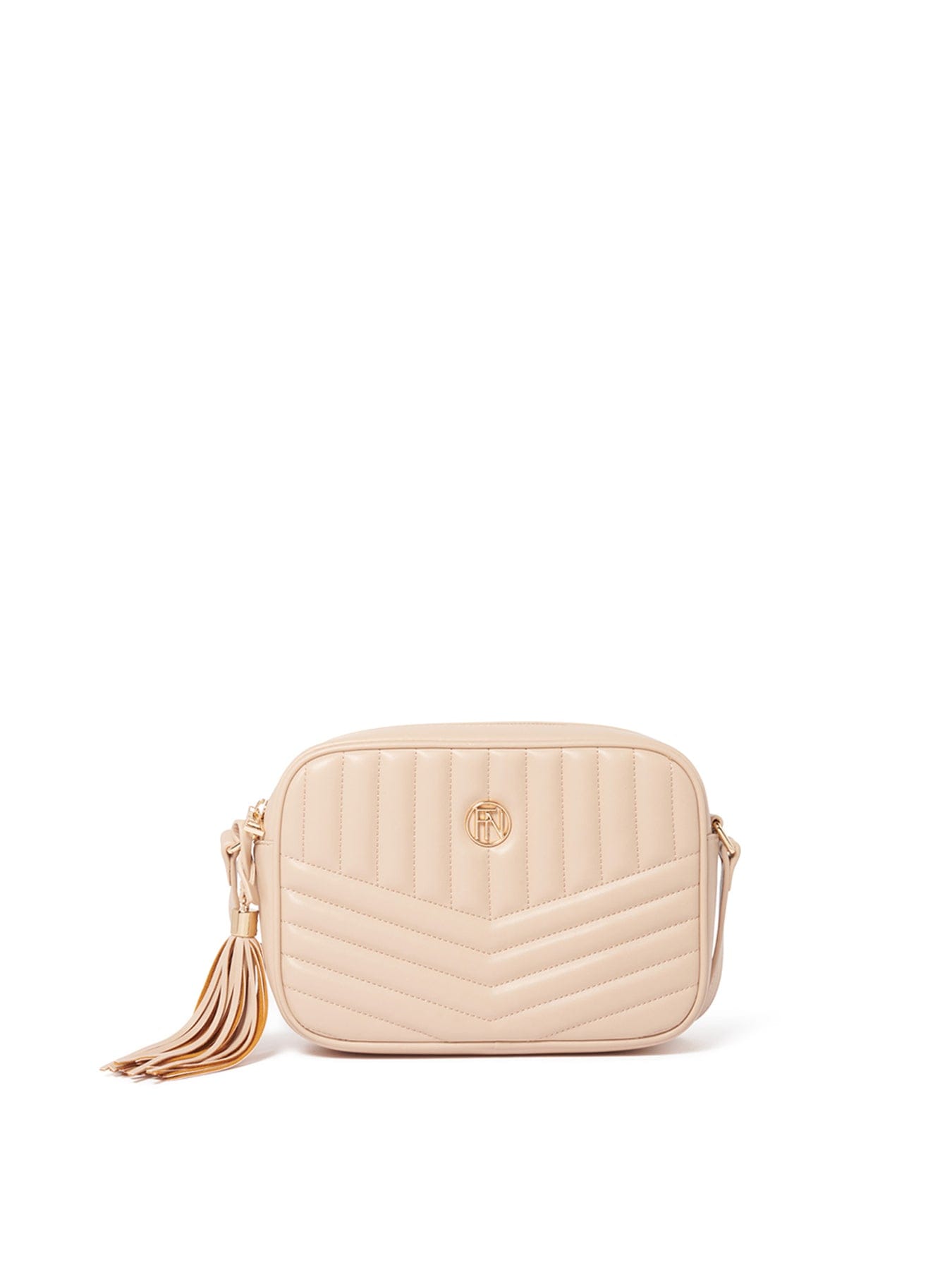 Forever New Signature Quinn Quilted Camera Bag Nude
