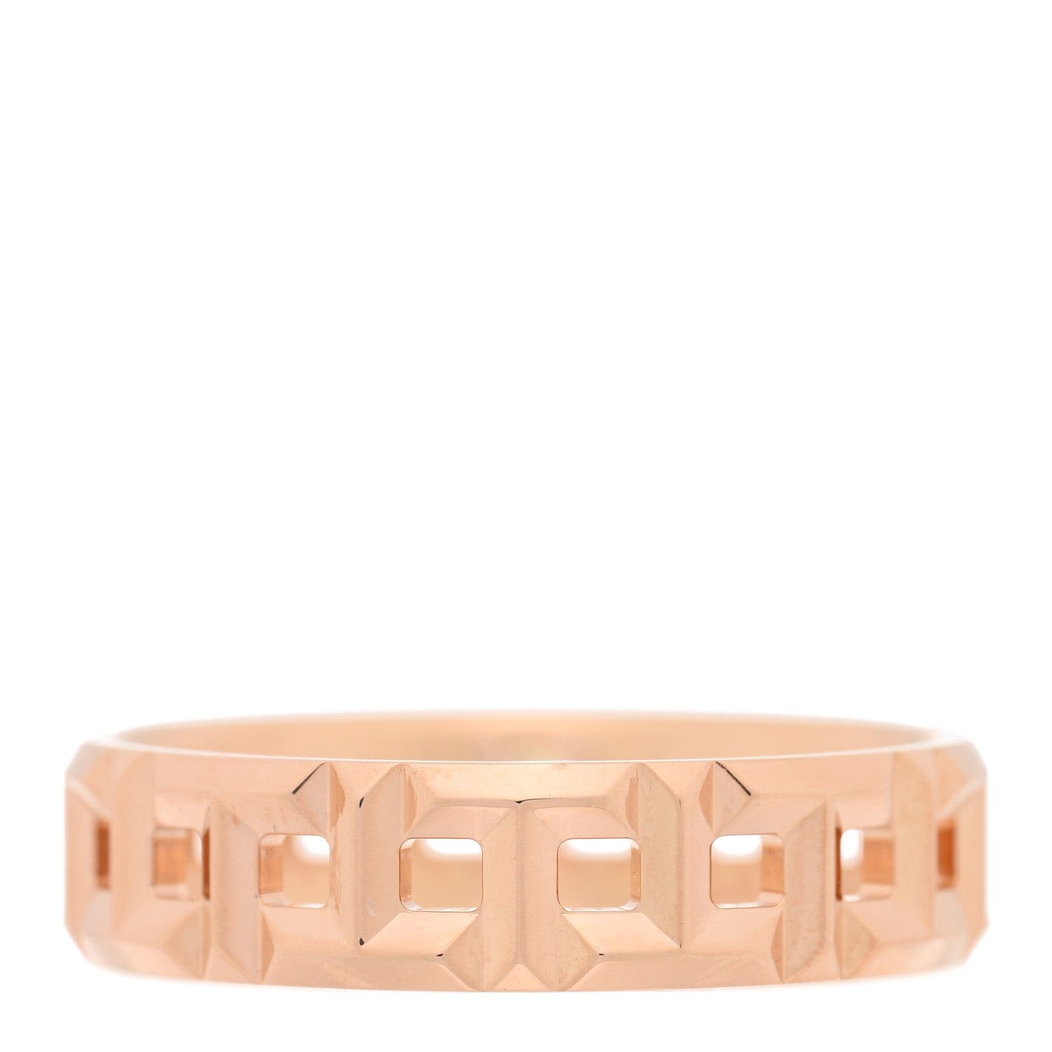 Tiffany 18K Rose Gold T True Wide Ring 63 10.25