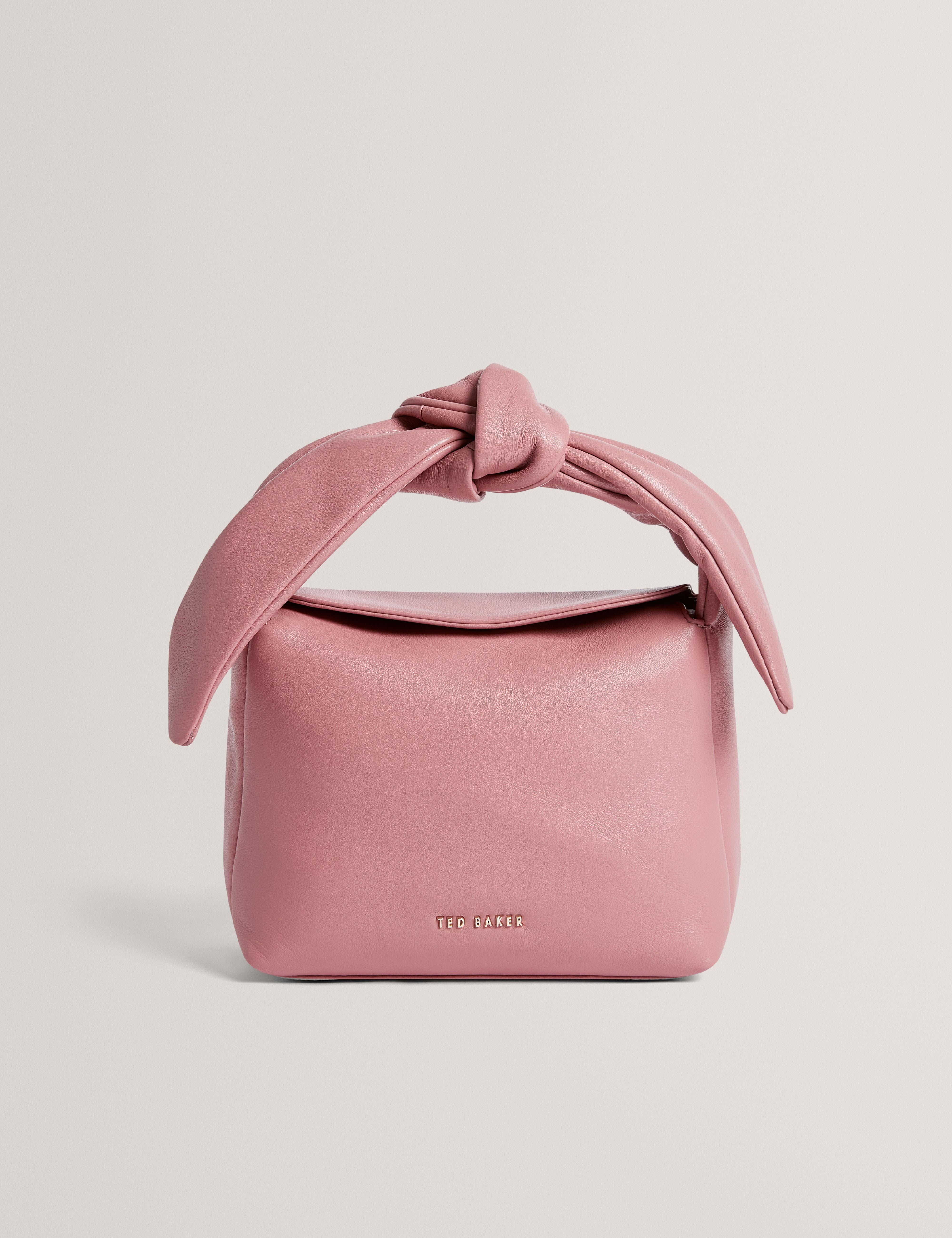 SOFT Niyal Soft Knot Bow Leather Xbody Bag Pl - Pink