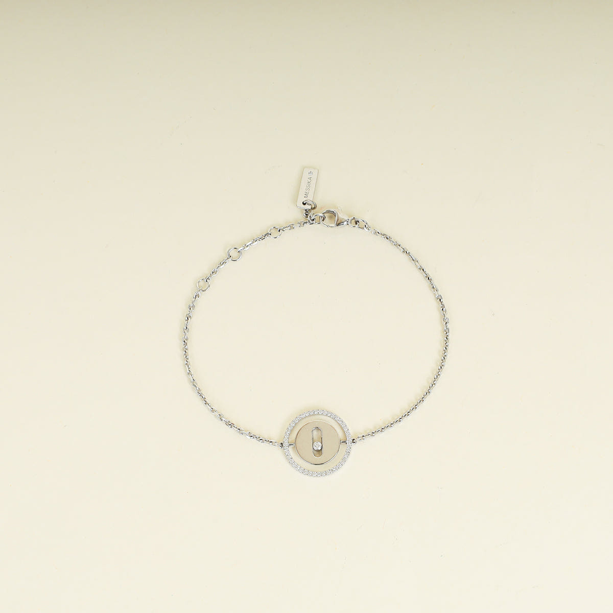 Messika 18K White Gold Diamond Lucky Move Bracelet