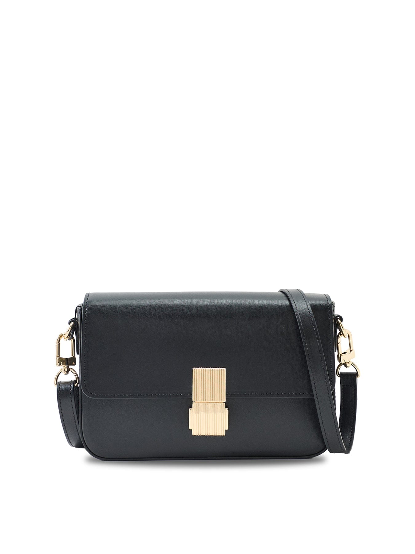Apatchy London Flora Top Handle Leather Bag Black