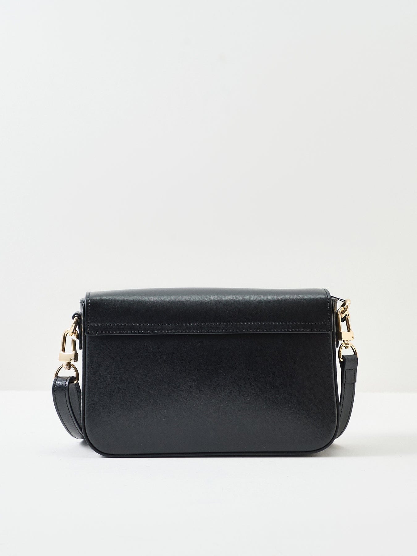 Apatchy London Flora Top Handle Leather Bag Black