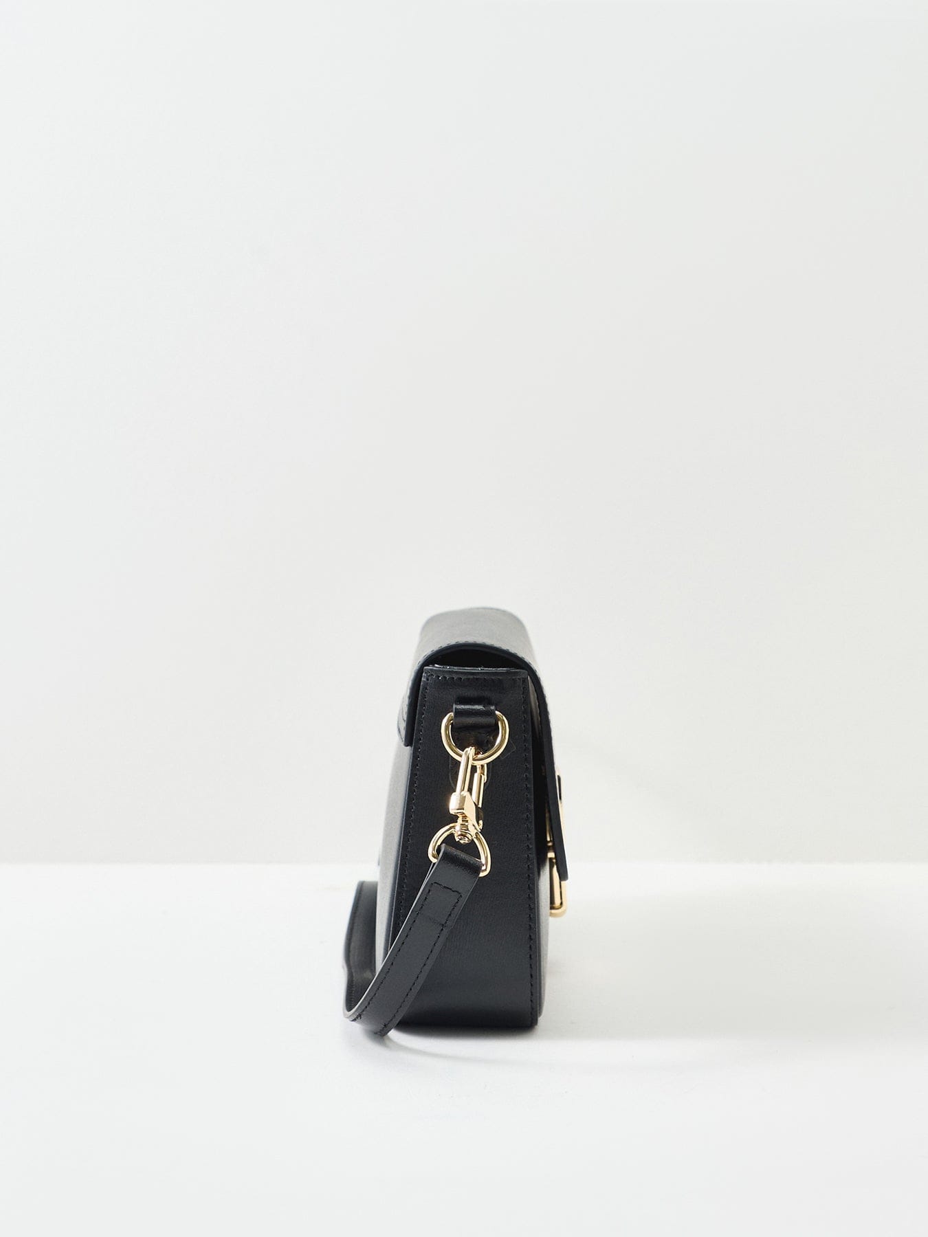 Apatchy London Flora Top Handle Leather Bag Black