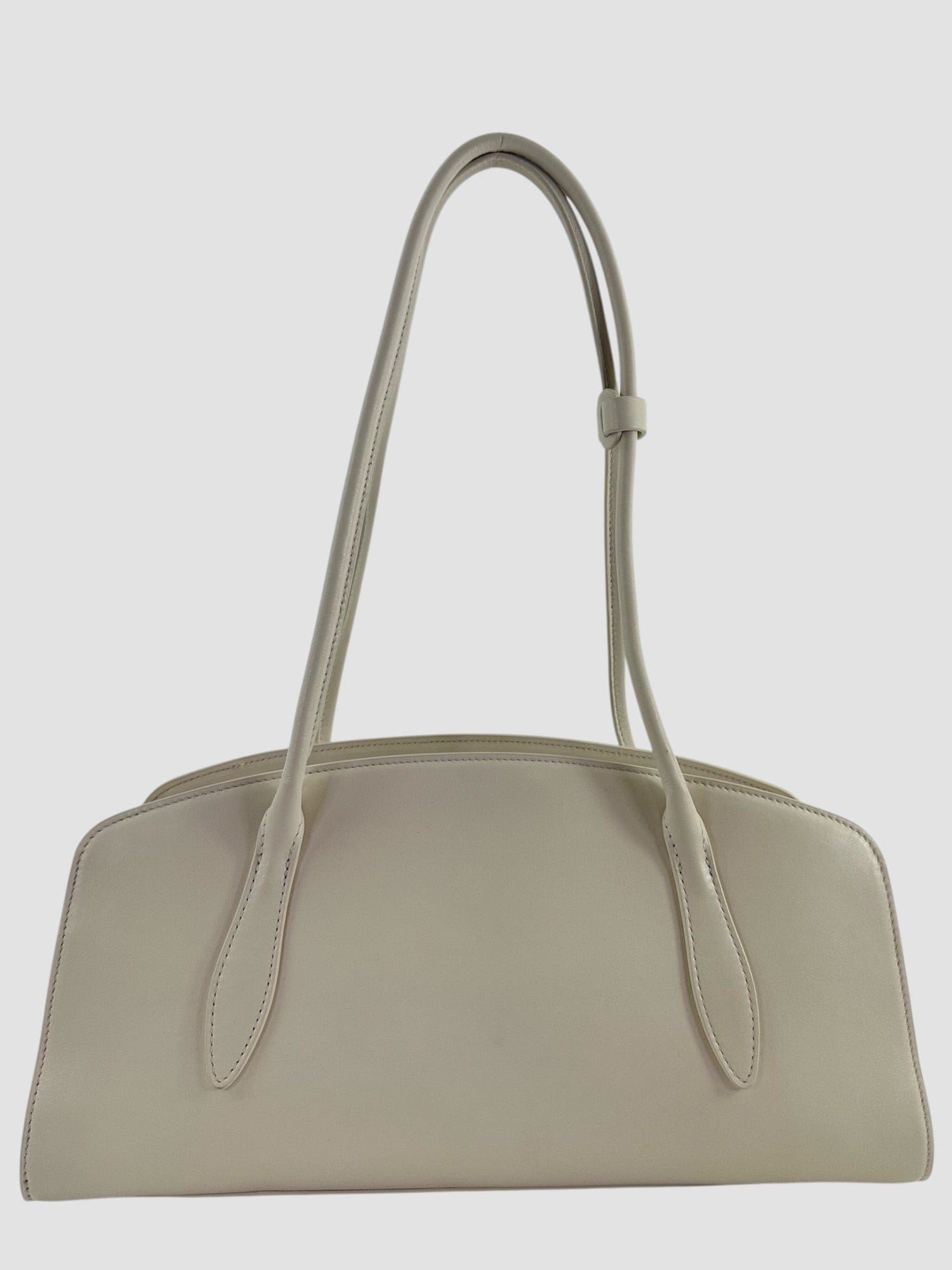 Parisa Wang Size Off White Leather Gabrielle East West