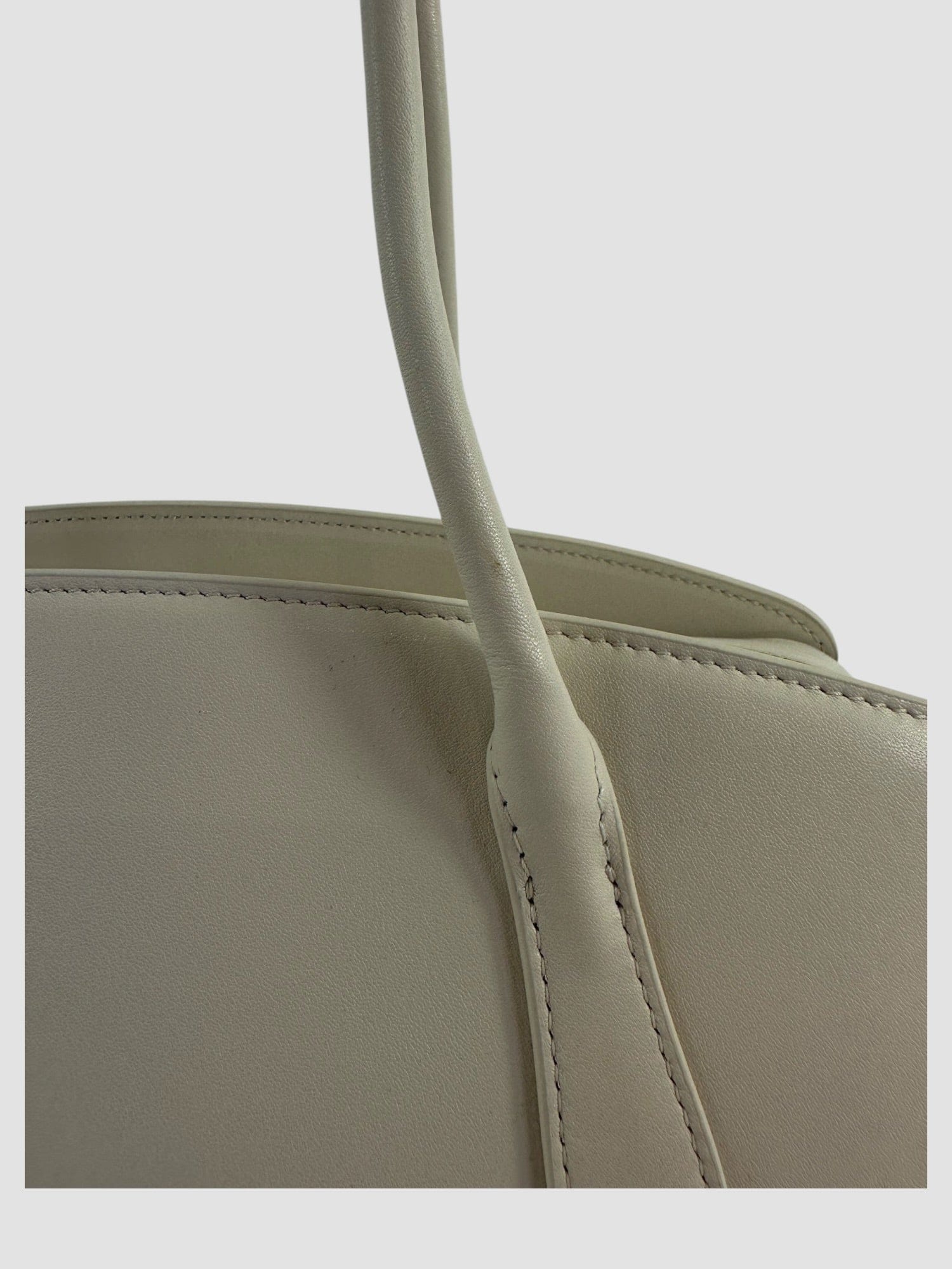 Parisa Wang Size Off White Leather Gabrielle East West