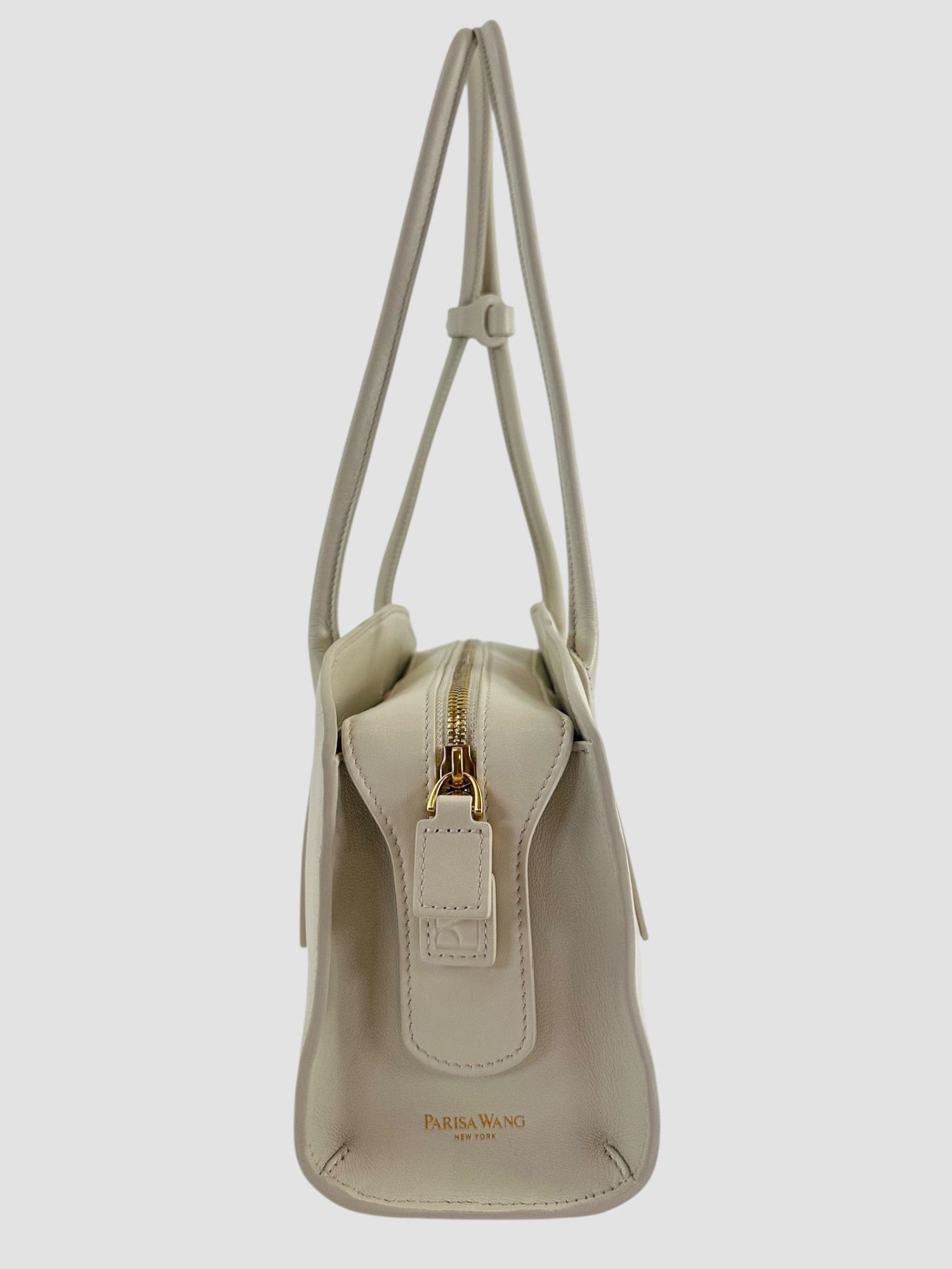 Parisa Wang Size Off White Leather Gabrielle East West