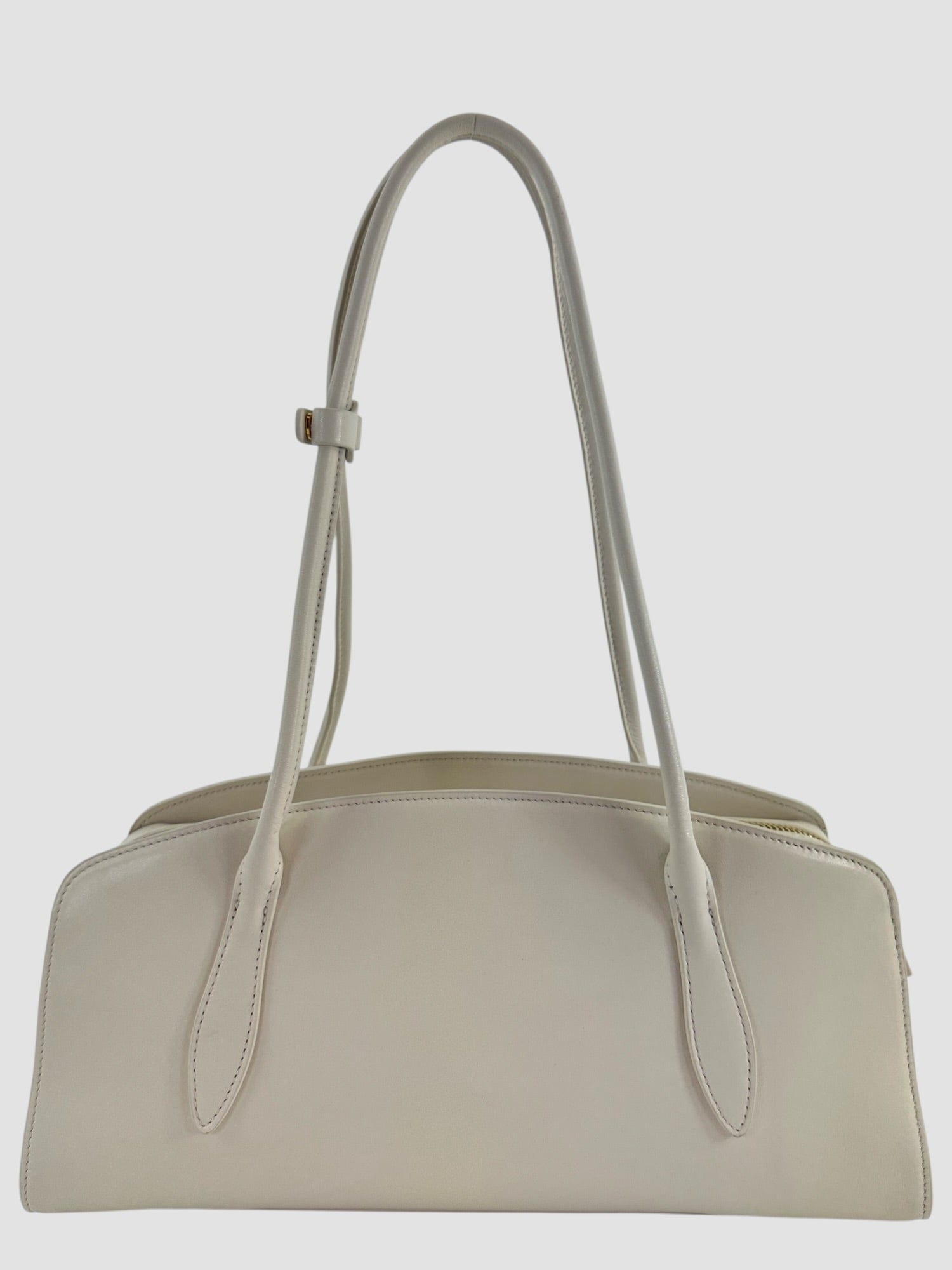 Parisa Wang Size Off White Leather Gabrielle East West
