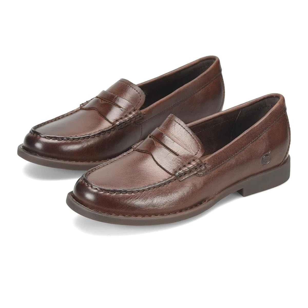 SLIP Born Macie BR0061206 Loafer Women's US Brown Leather Slip On Shoes ZOGG2957