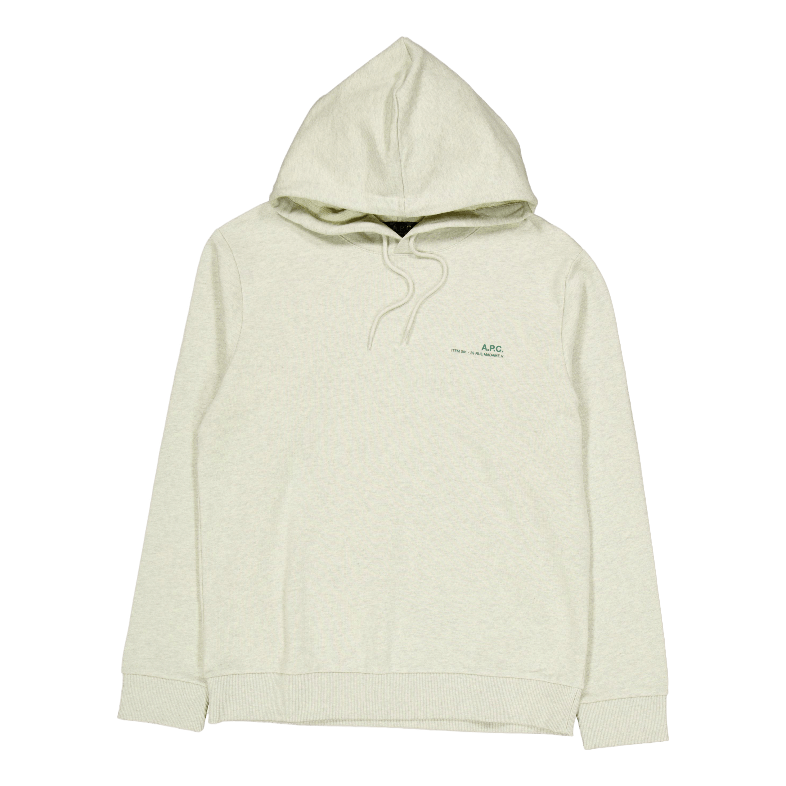 A.P.C. Hoodie Item H Overdye Pkc - Vert Pale Chine