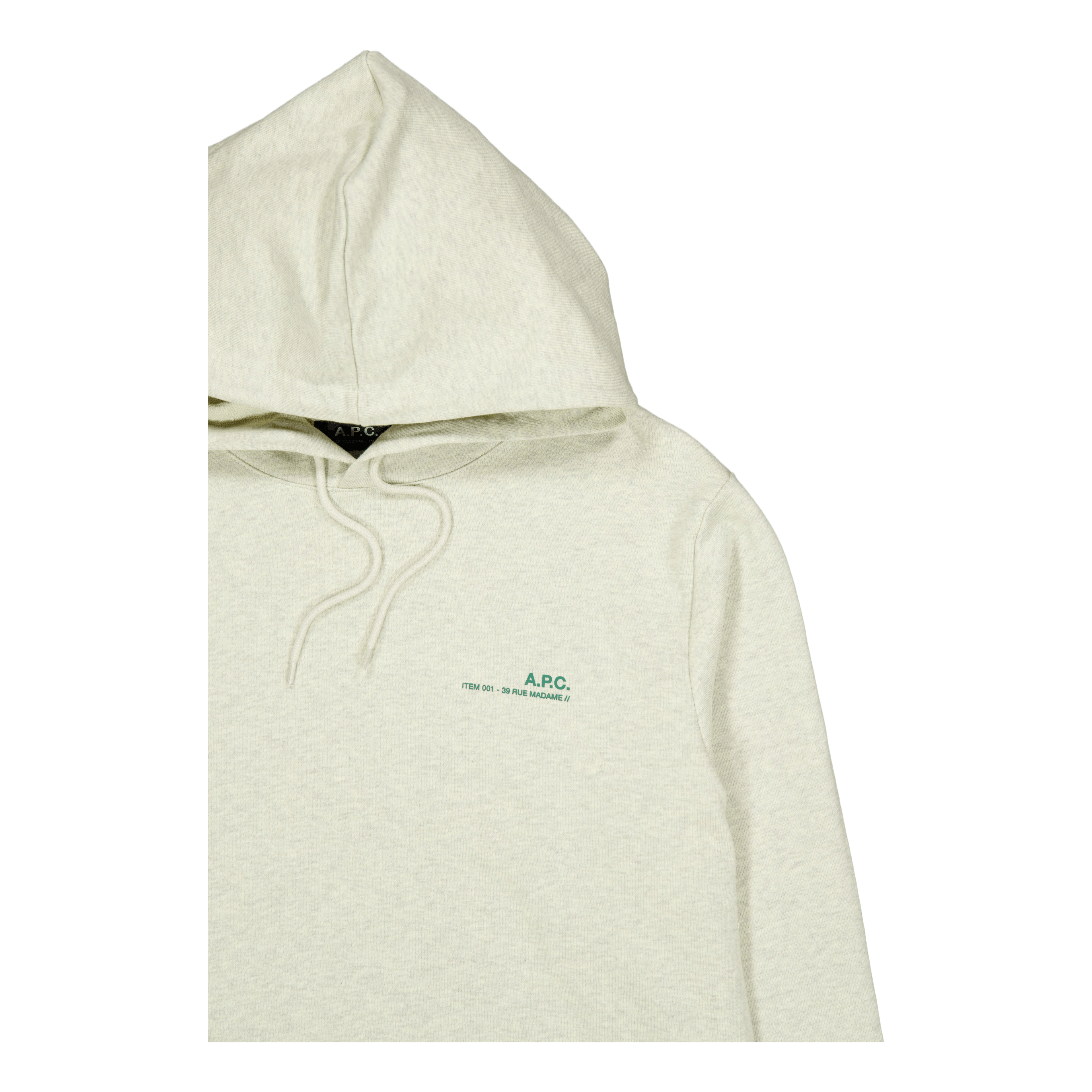 A.P.C. Hoodie Item H Overdye Pkc - Vert Pale Chine
