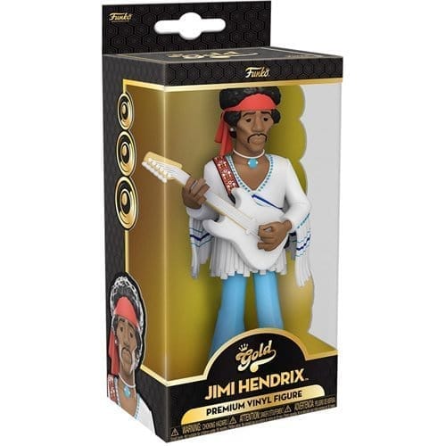 Funko Jimi Hendrix Woodstock 5 - Inch Vinyl Gold Figure