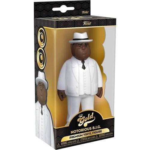 Funko Biggie Smalls White Suit 5 - Inch Vinyl Gold Figure