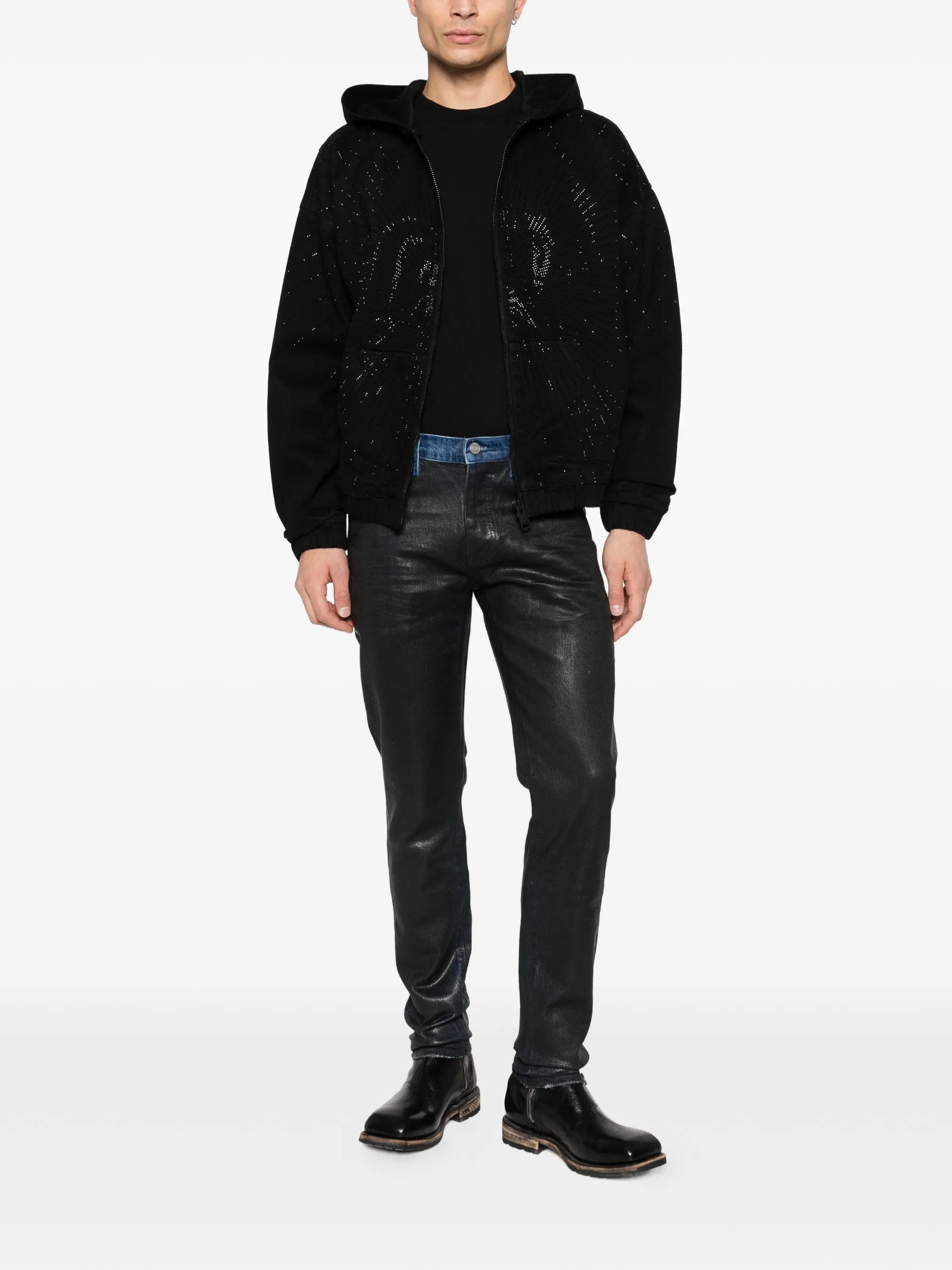 Purple Brand P001 coated skinny jeans