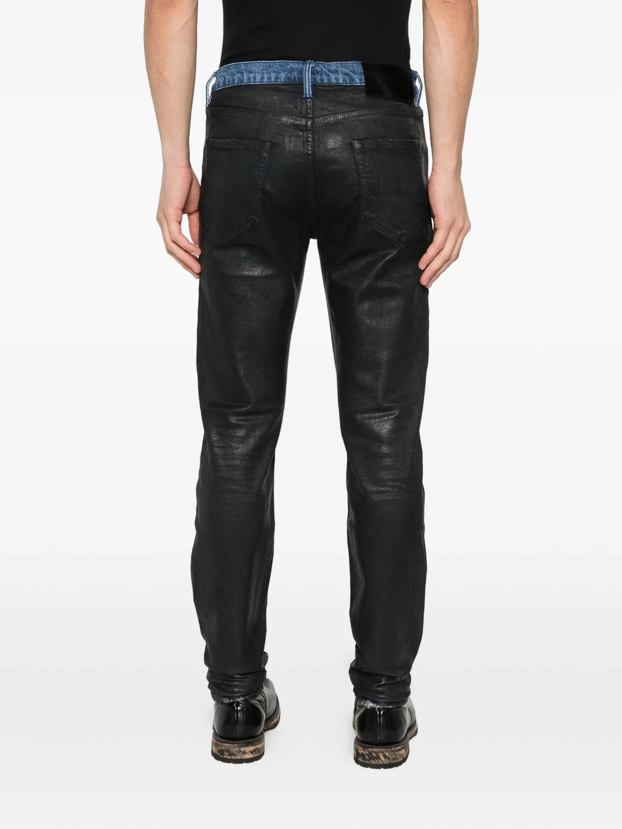 Purple Brand P001 coated skinny jeans