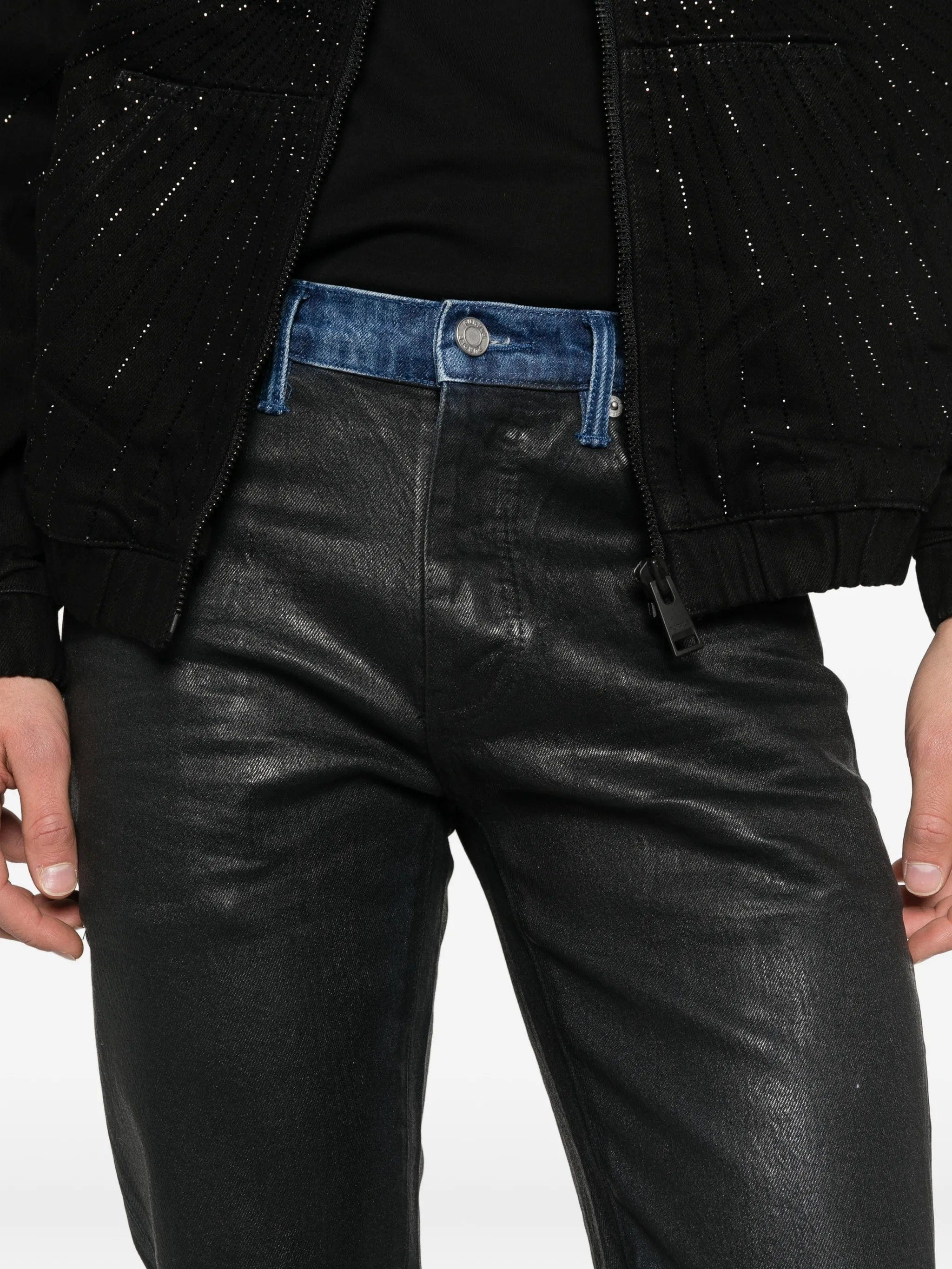 Purple Brand P001 coated skinny jeans